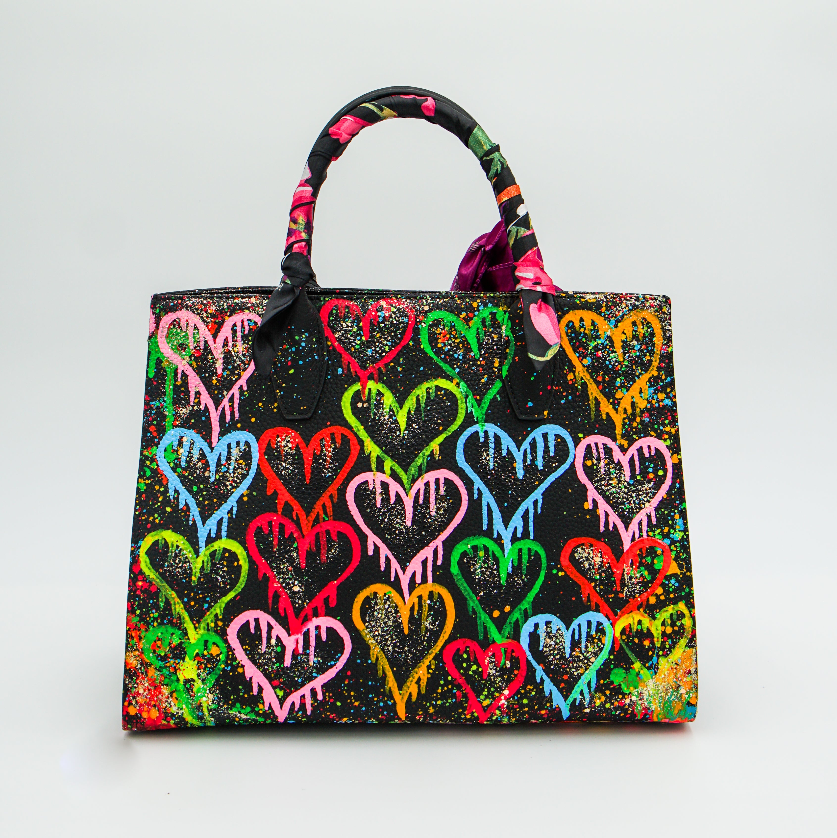 Anca Barbu Sophia Bag, Dripping Heart, Bright