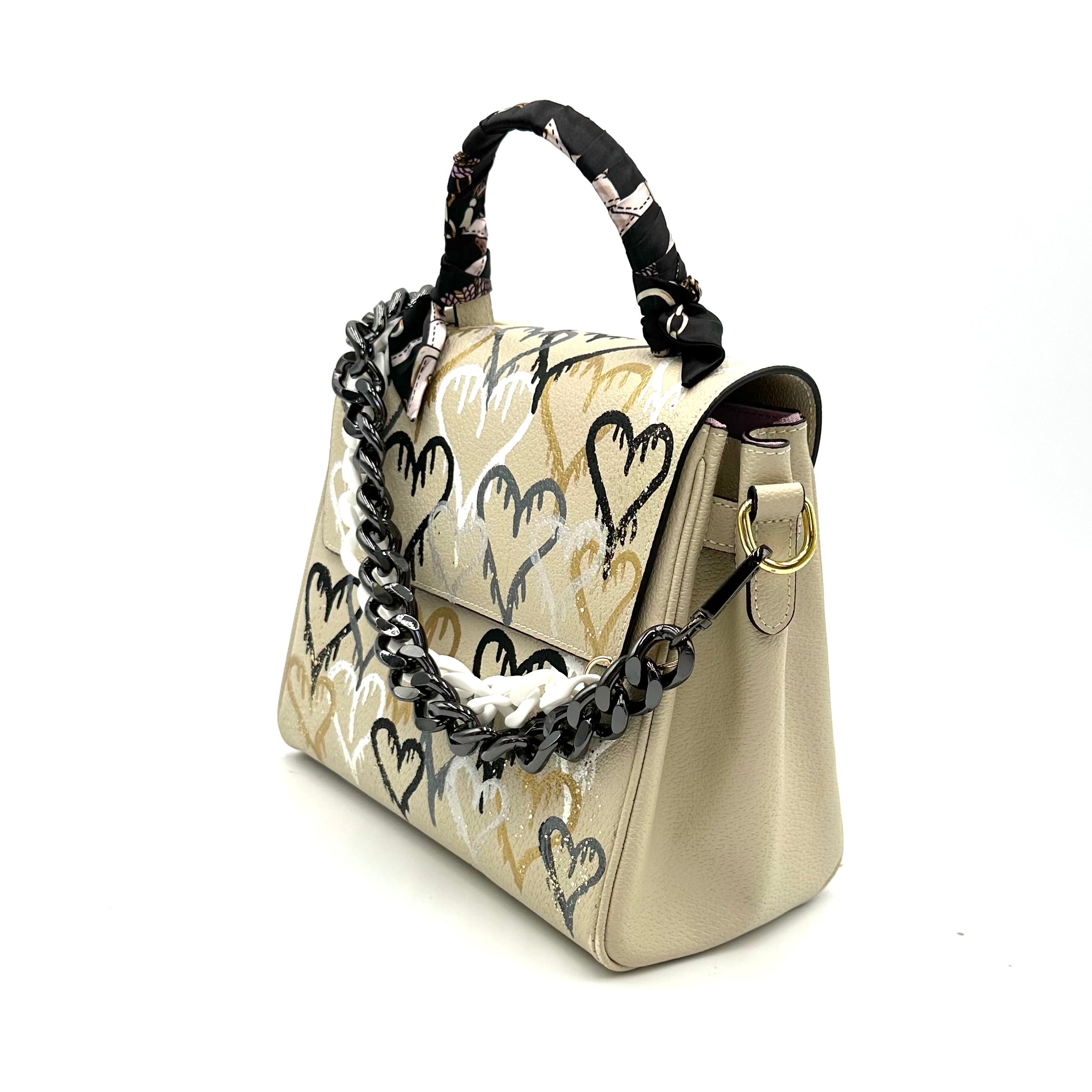 Anca Barbu Vicky Bag, Hearts Graffiti