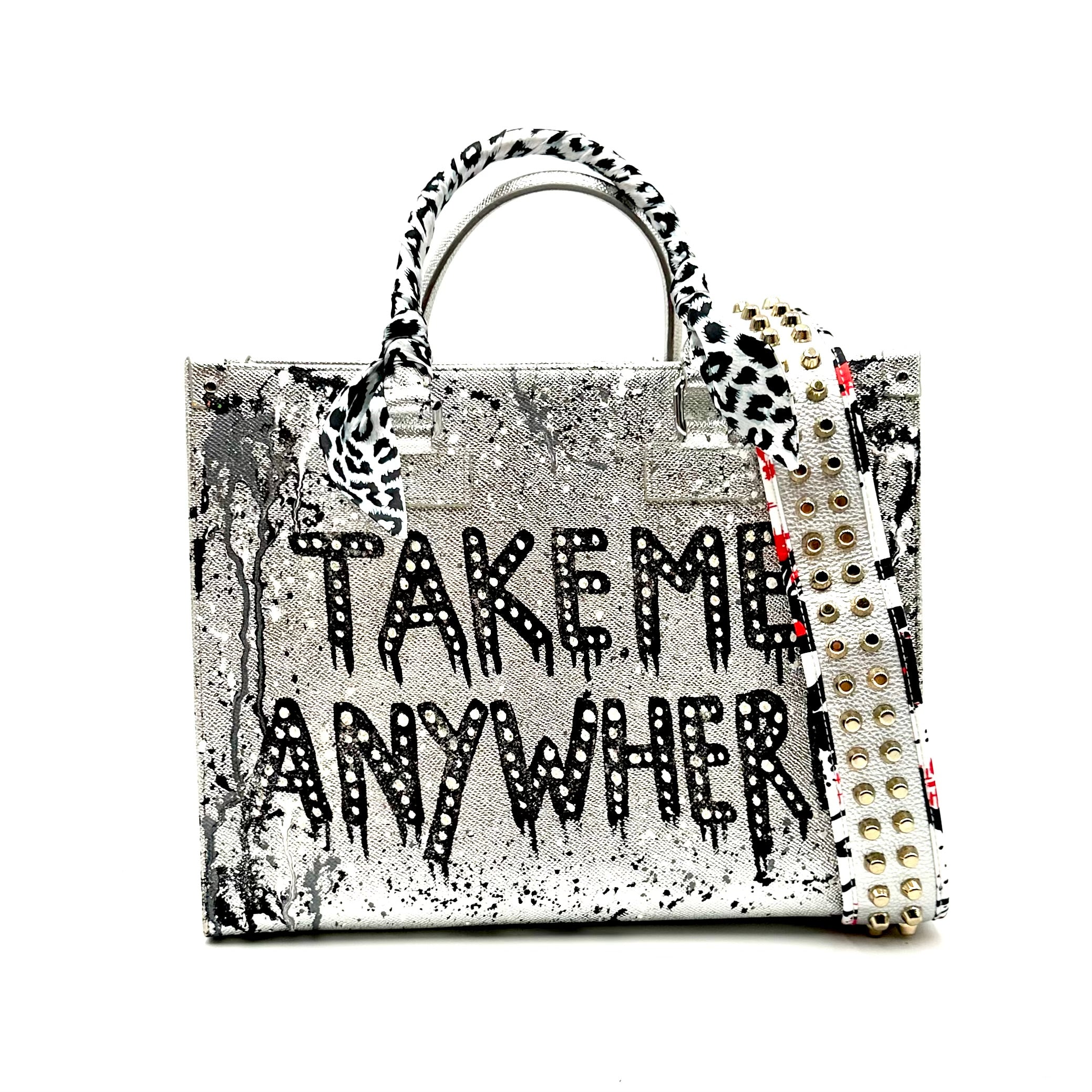 Anca Barbu Nicole Bag, Silver “Take Me Anywhere”