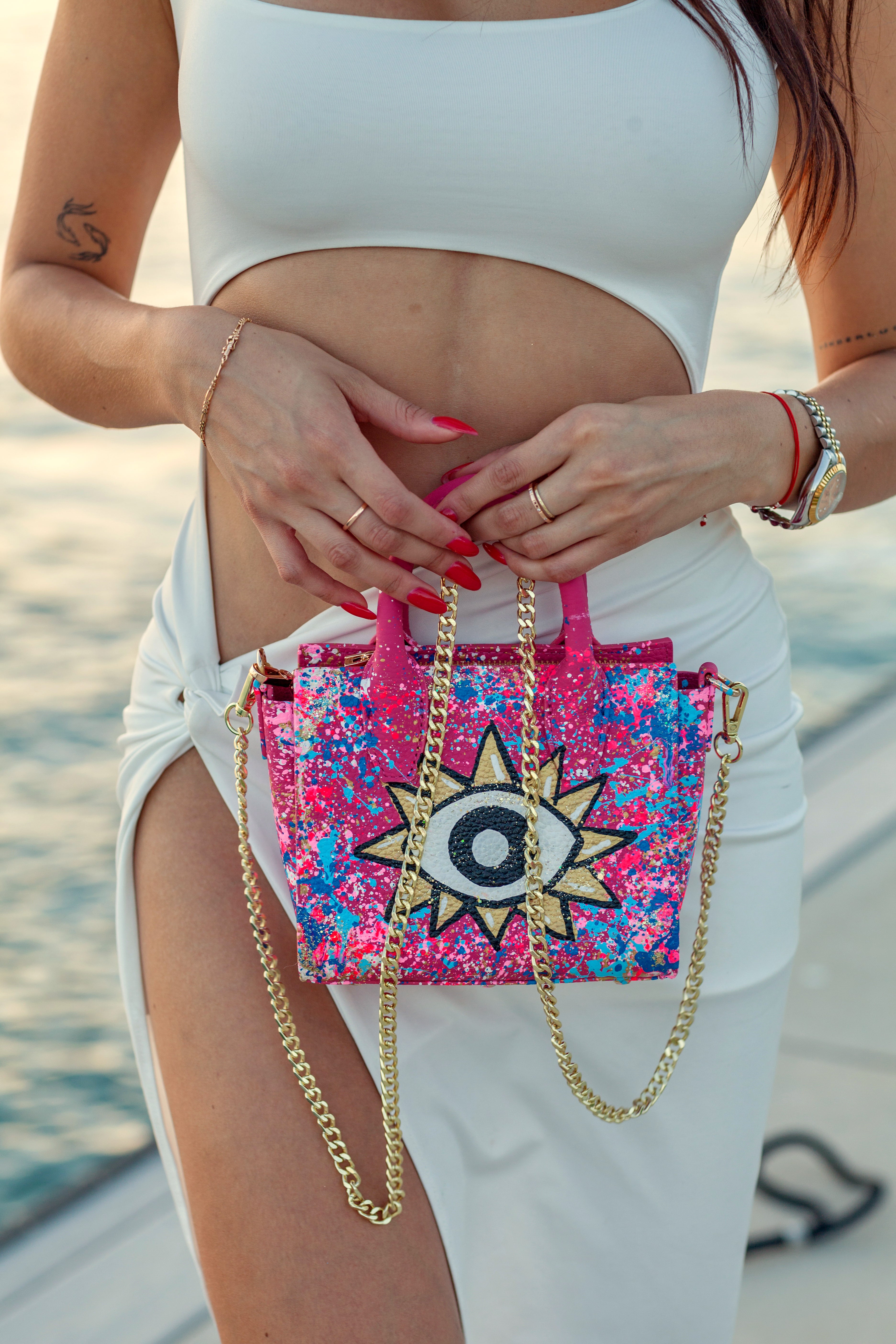 Anca Barbu Camila Bag, Gold Eye
