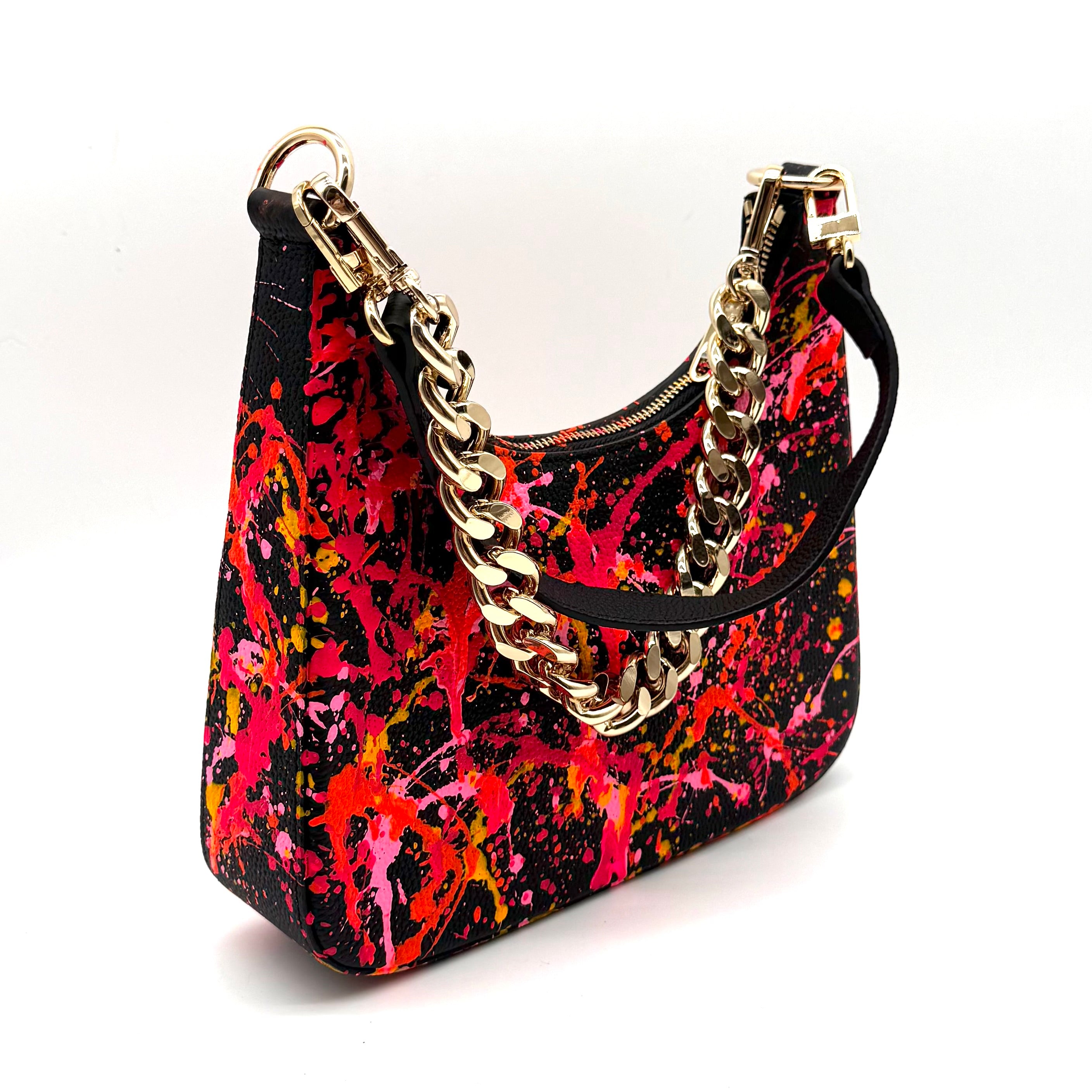 Anca Barbu Mika Black “Pink Splashes”