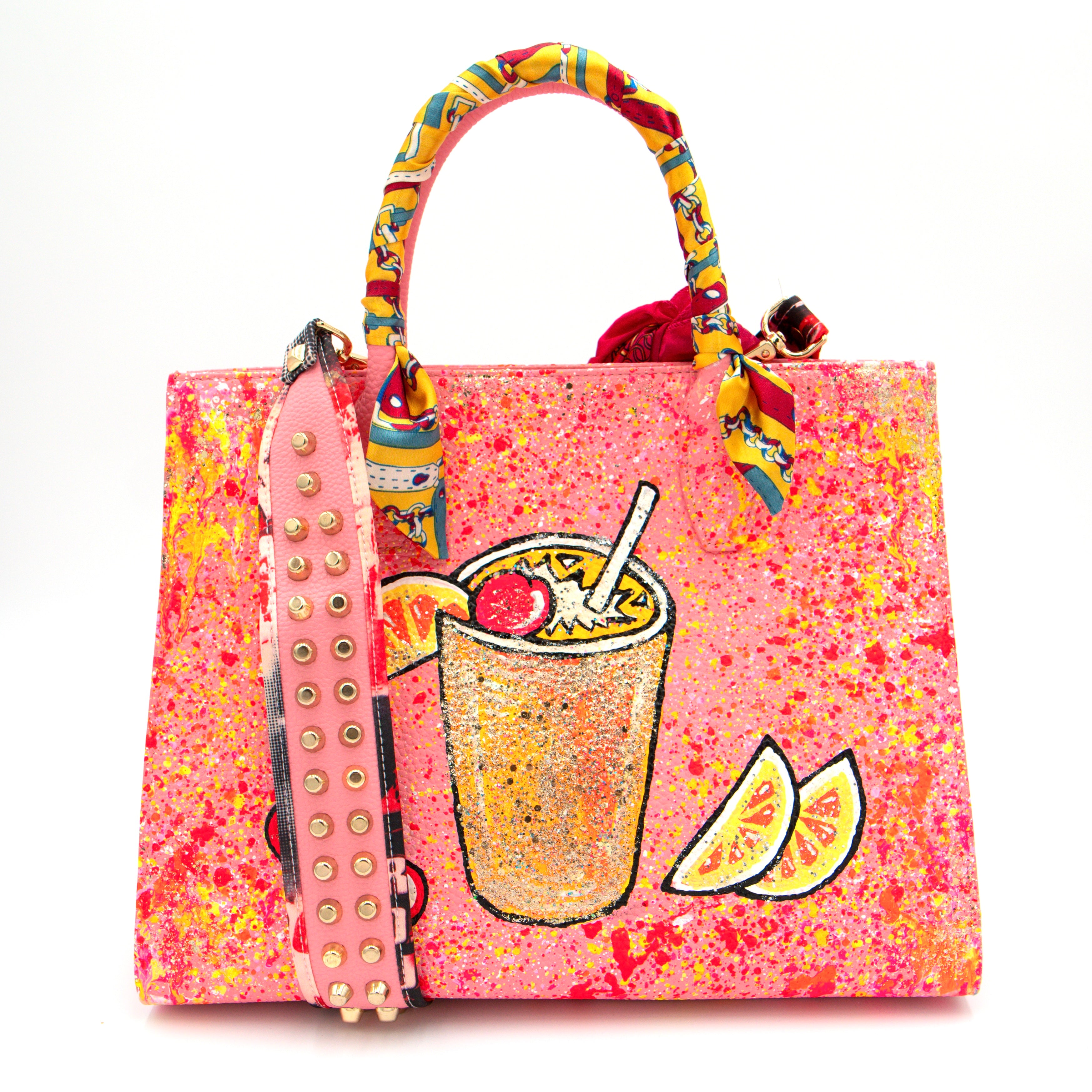 Anca Barbu Sophia Bag, Cocktail with Cherries and Oranges