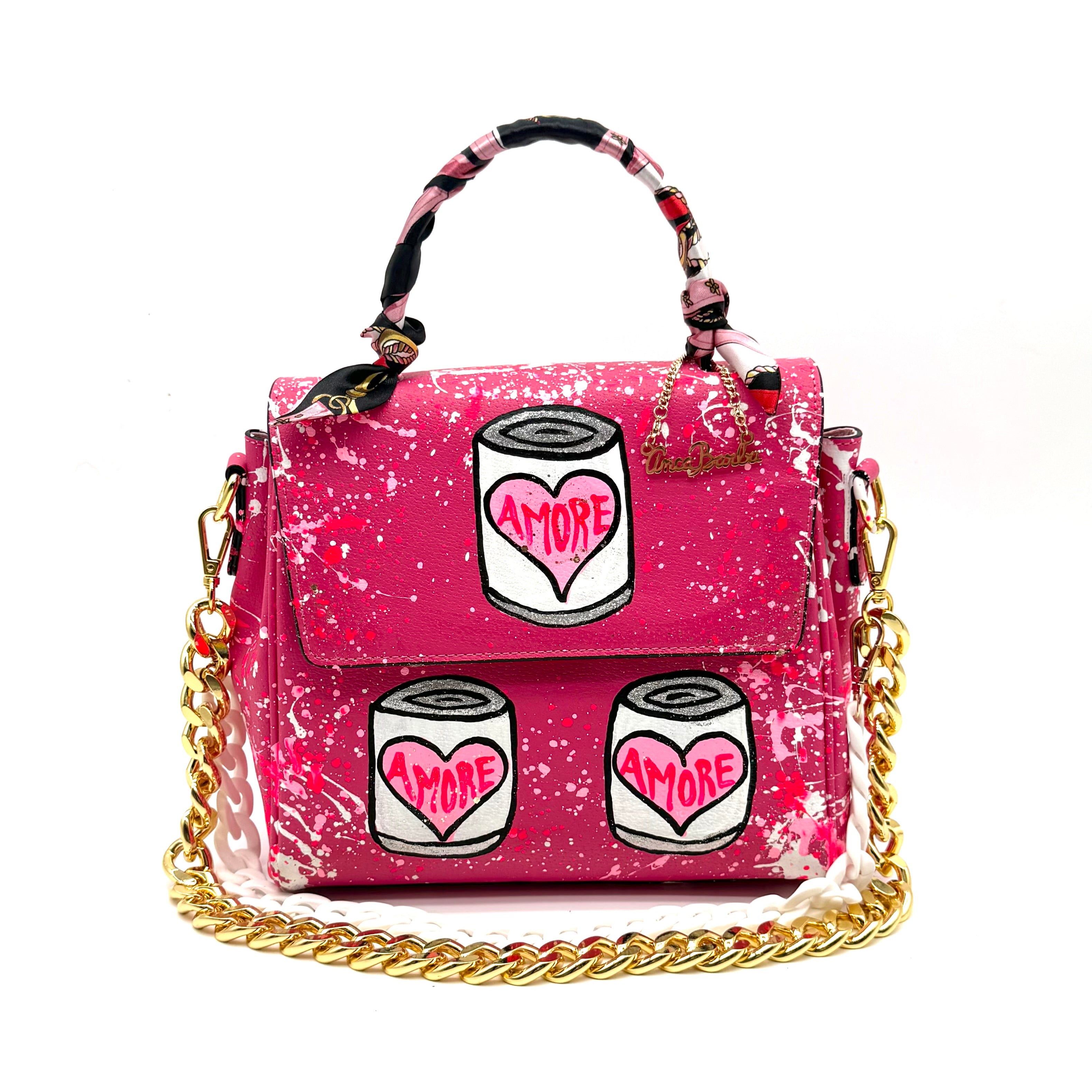 Anca Barbu Vicky Pink “Amore Pop art cans”