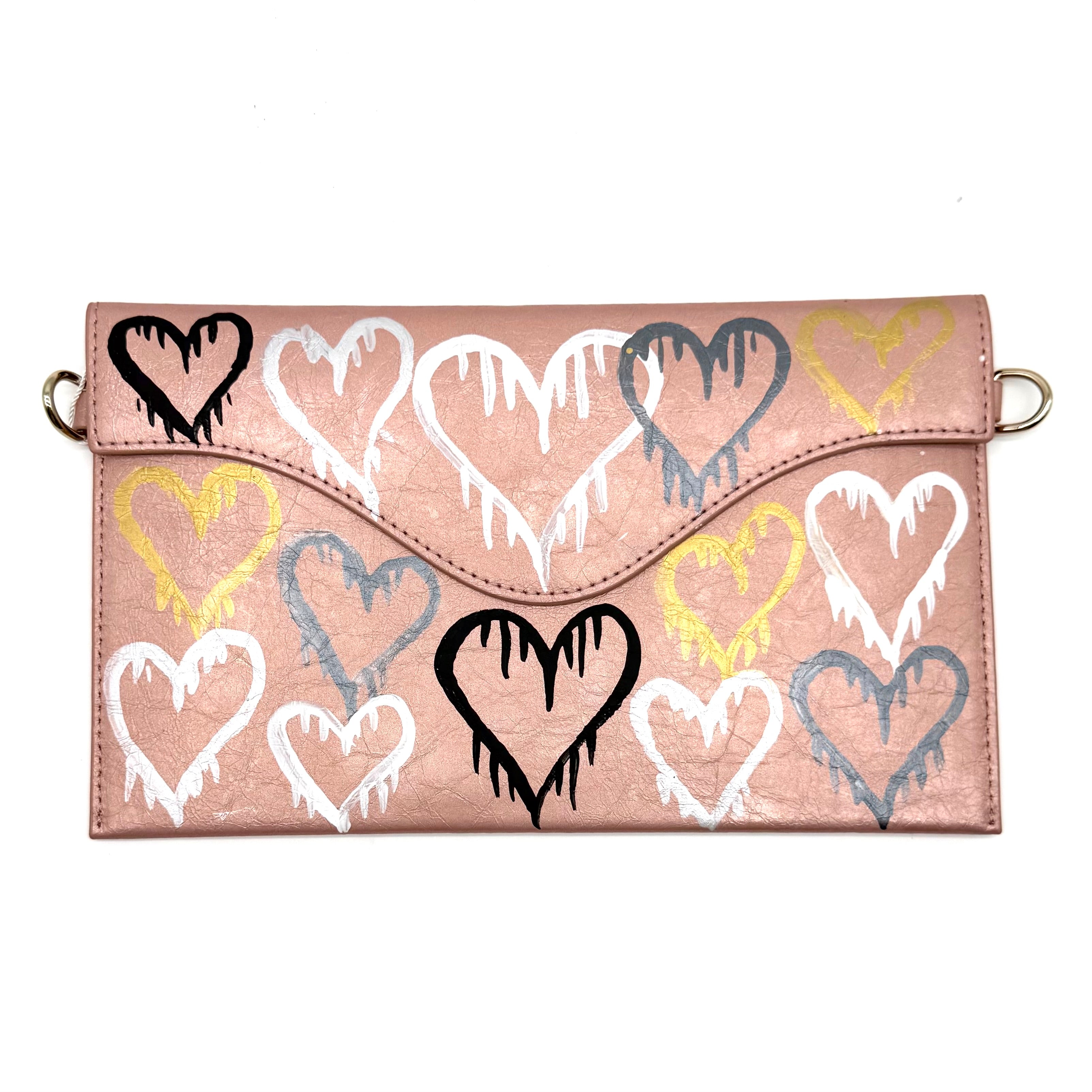 Anca Barbu Sabrina Pink “metallic Grafitti Hearts”
