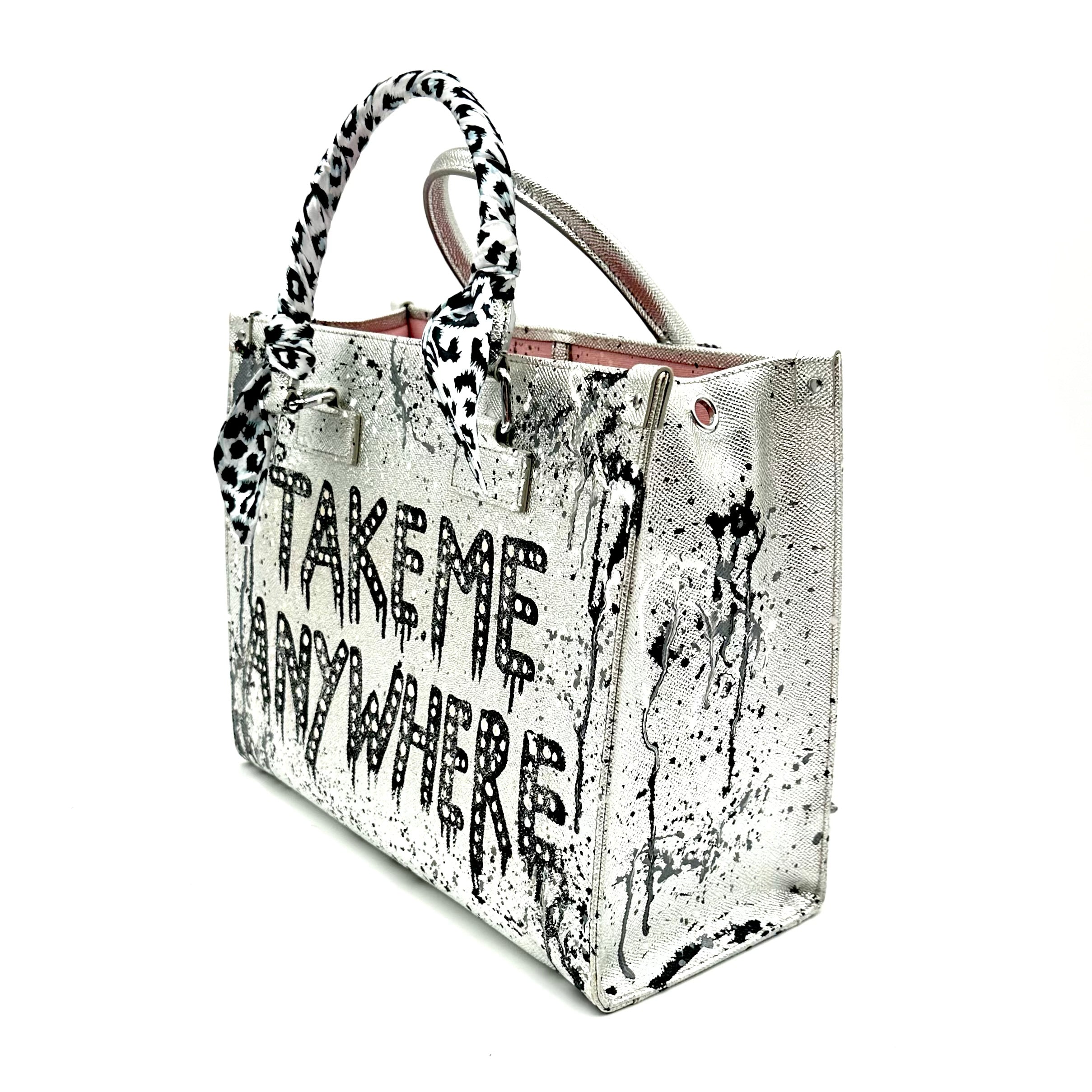 Anca Barbu Nicole Bag, Silver “Take Me Anywhere”