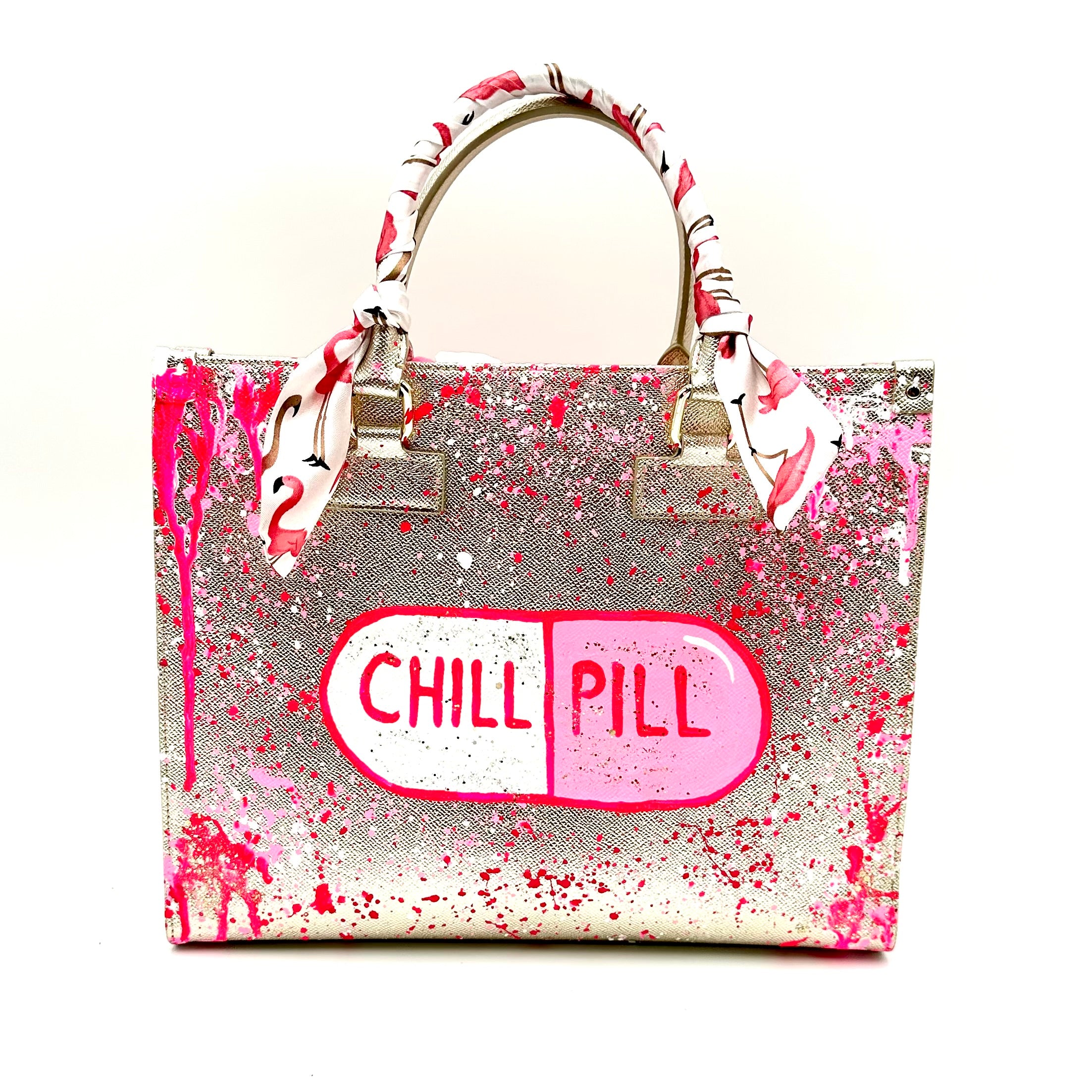 Anca Barbu Nicole Bag, Chill Pill, Pink Splashes