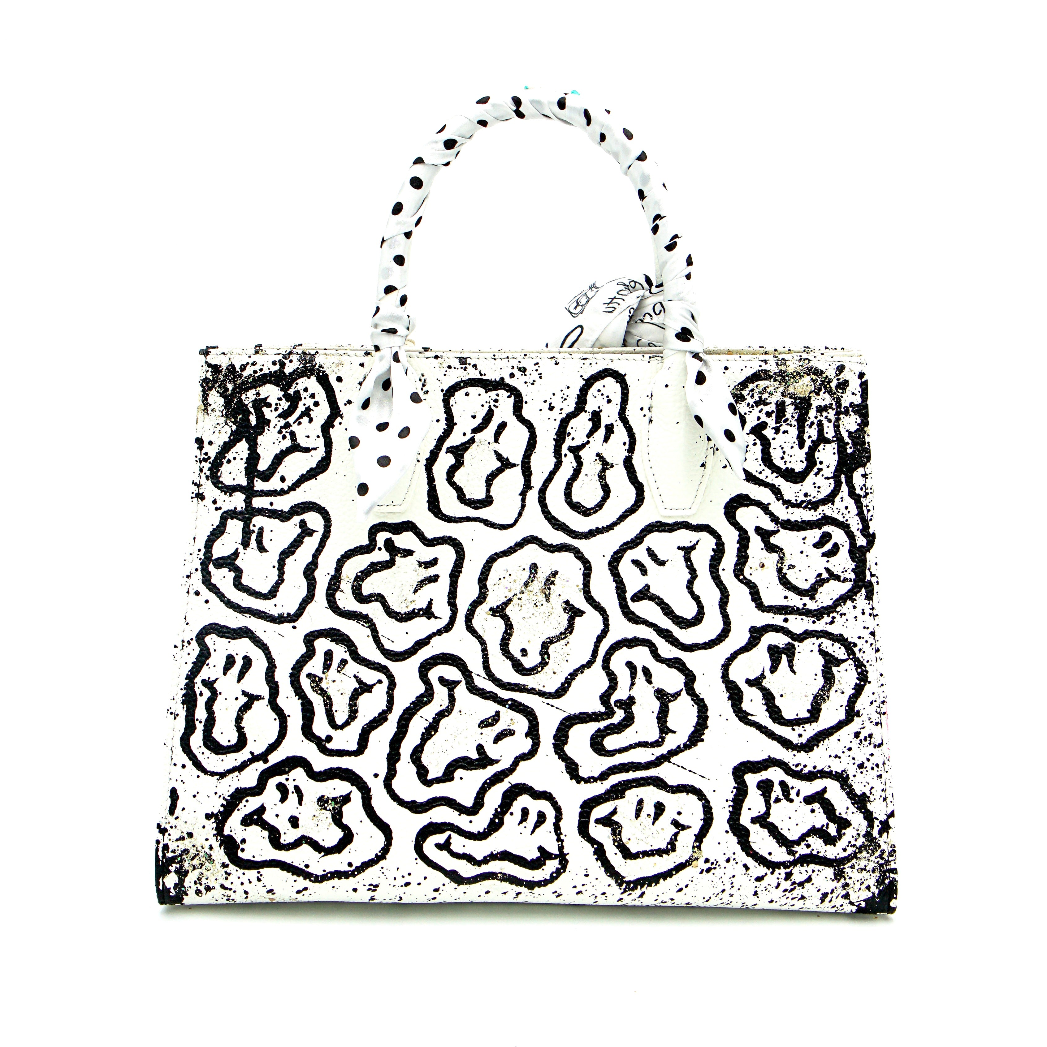 Anca Barbu Sophia Bag, Droopy Smilies, Black