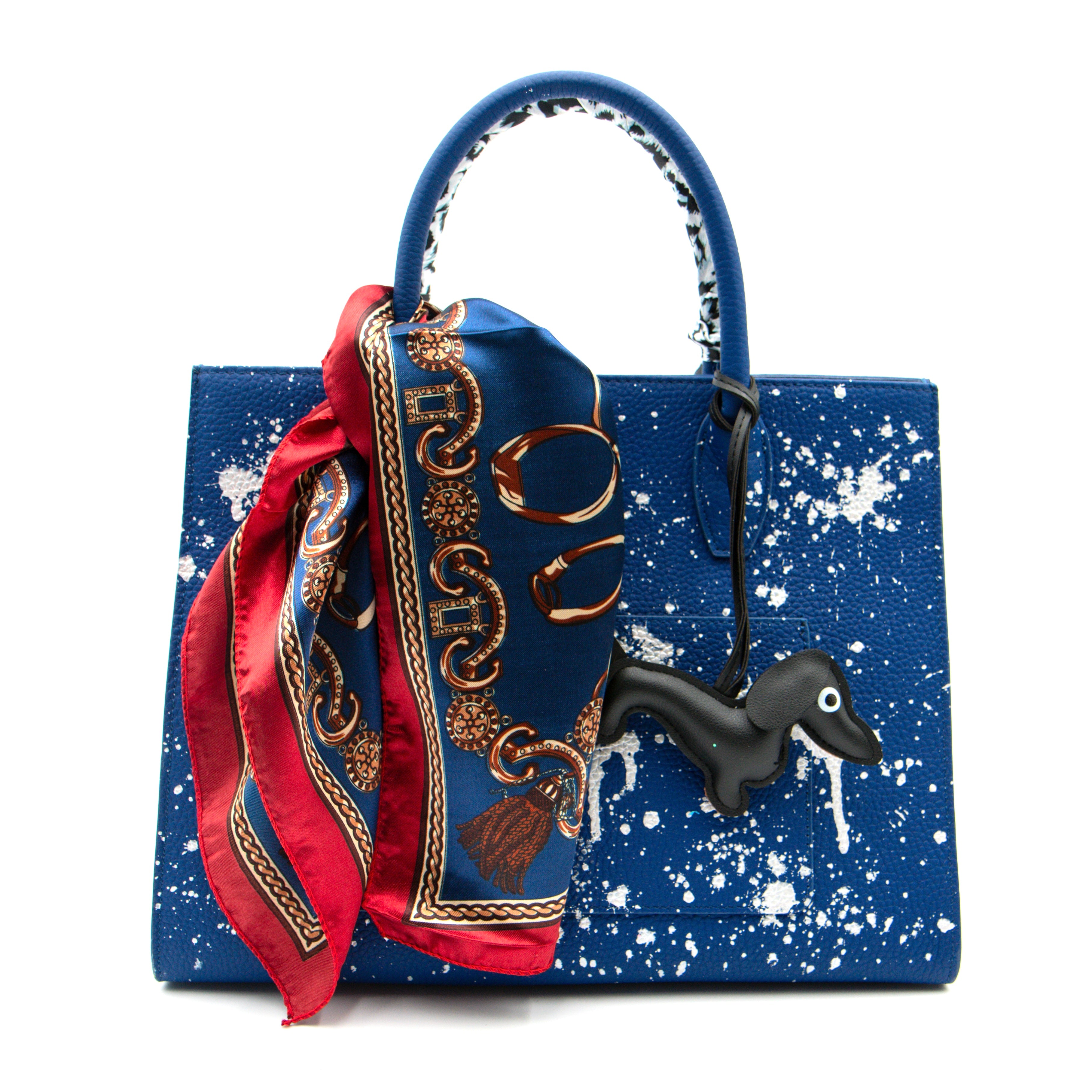 Anca Barbu Sophia Bag, Cheetah, Silver