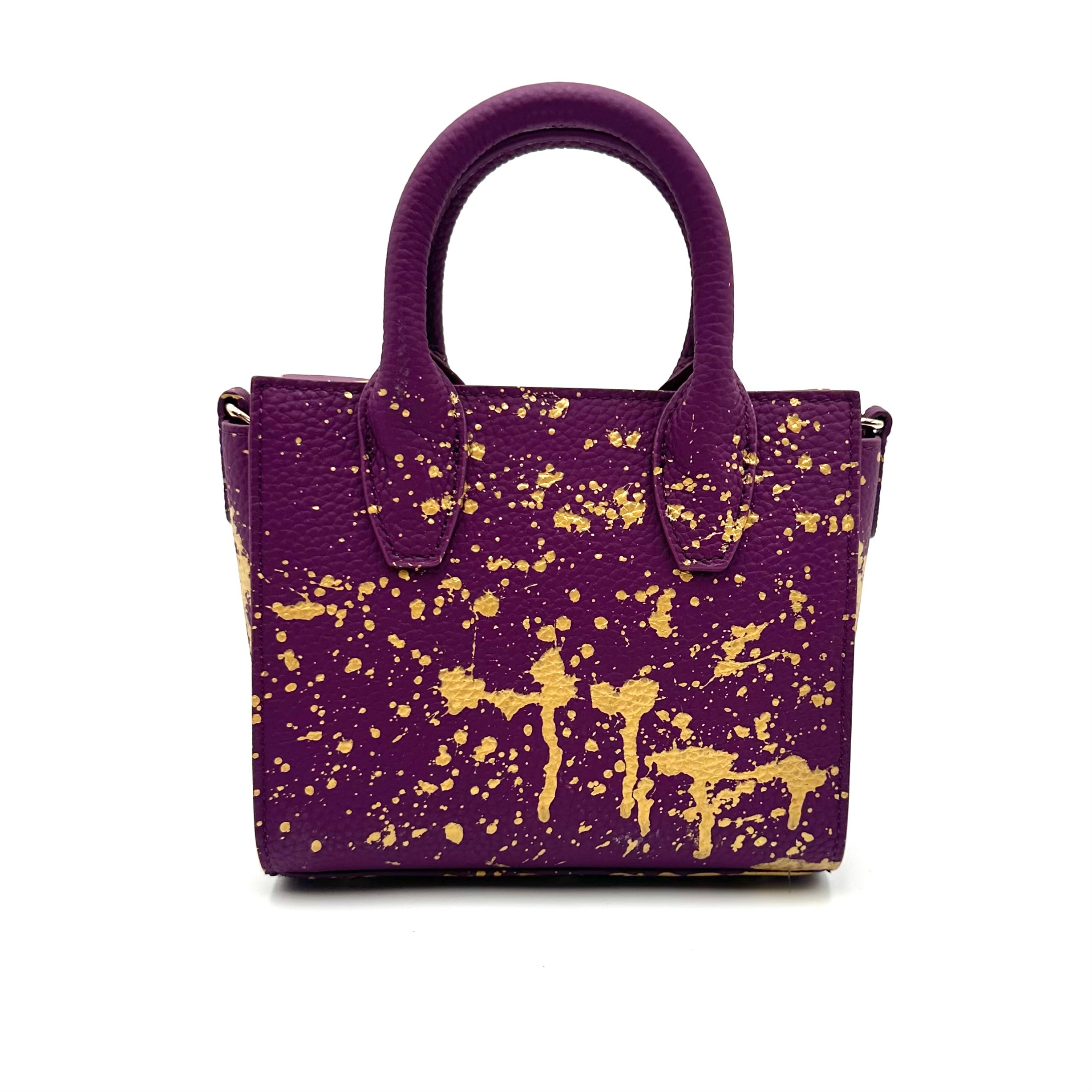 Anca Barbu Camila Purple Bag, Gold Emotional Baggage
