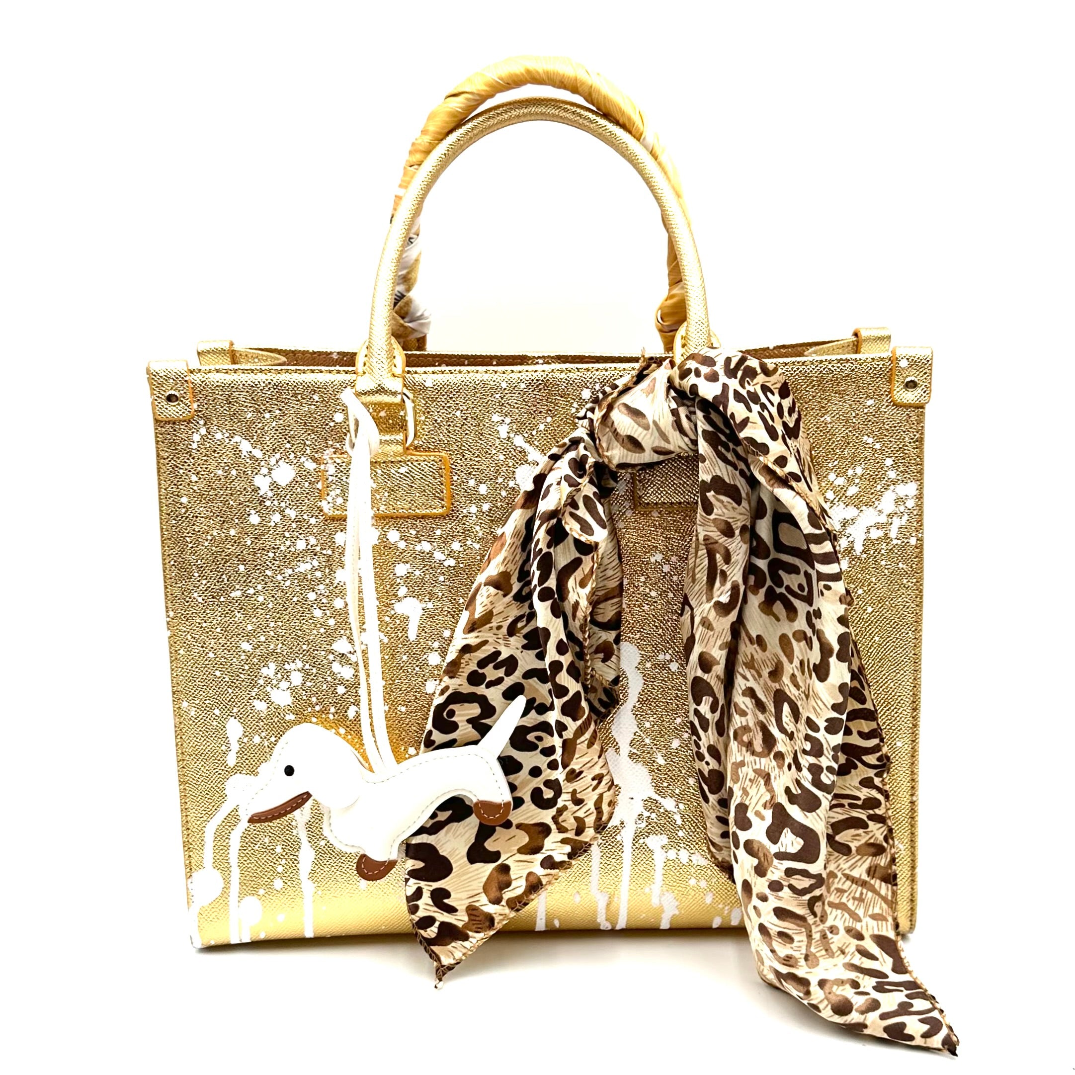 Anca Barbu Nicole Gold Bag, Retail Therapy, White