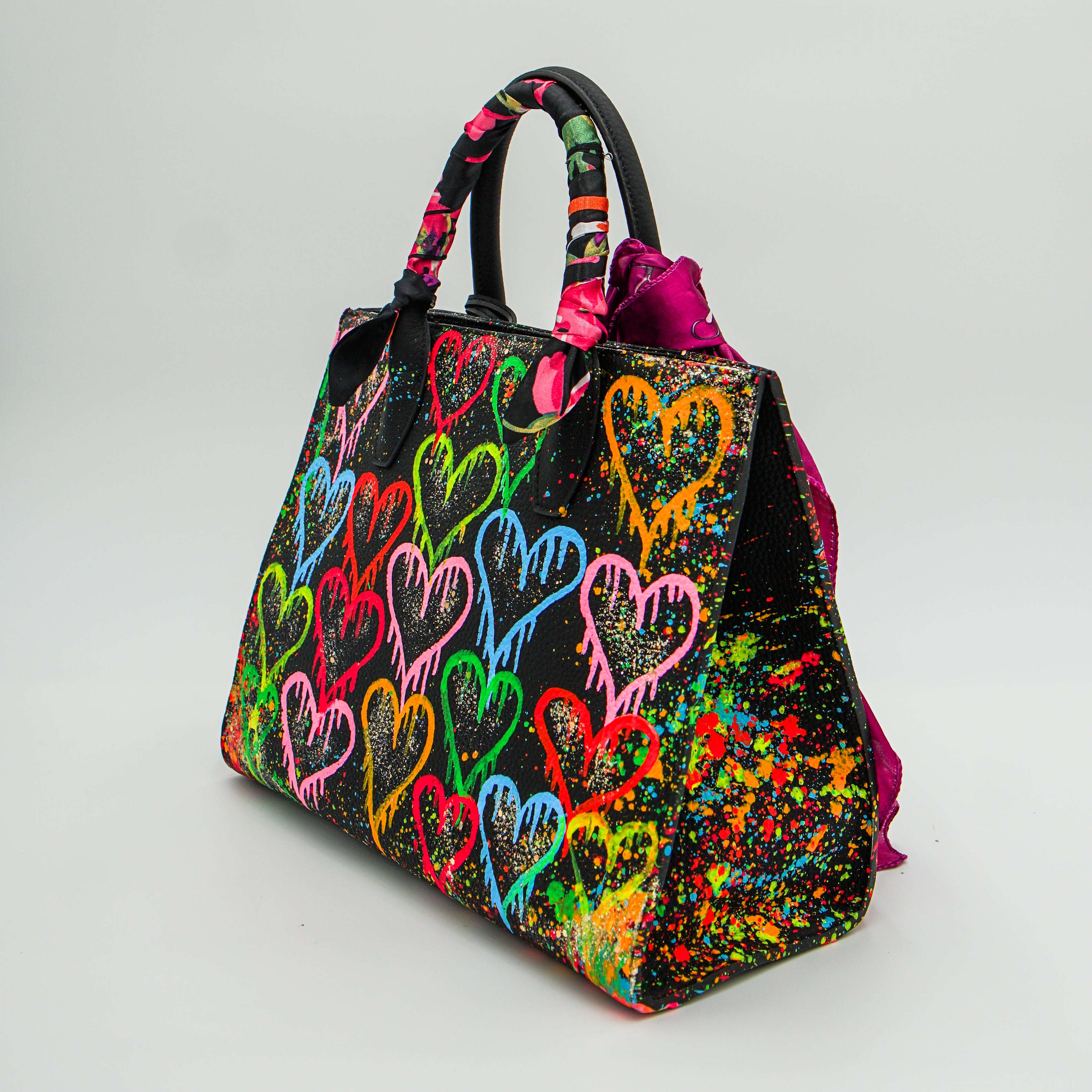 Anca Barbu Sophia Bag, Dripping Heart, Bright
