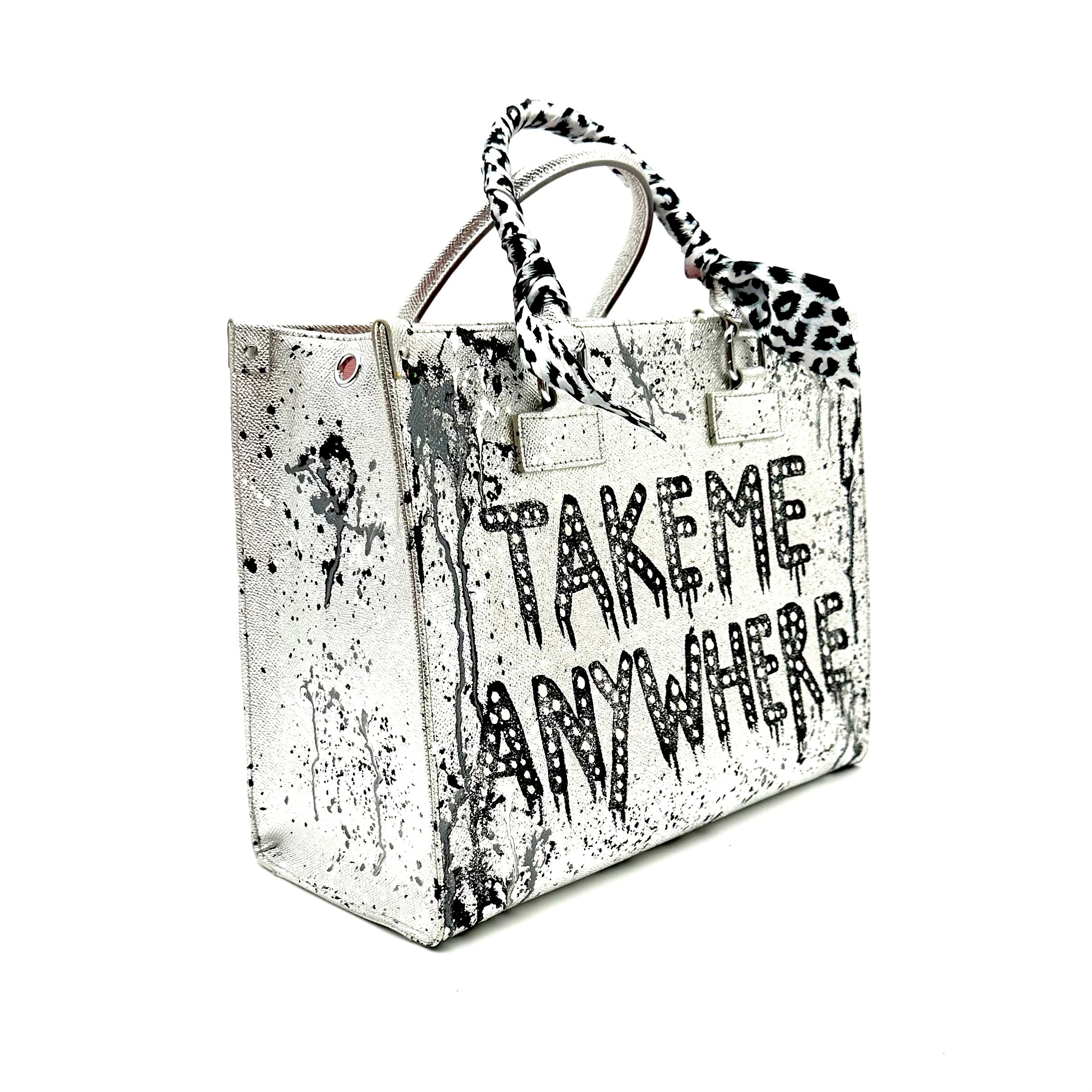 Anca Barbu Nicole Bag, Silver “Take Me Anywhere”