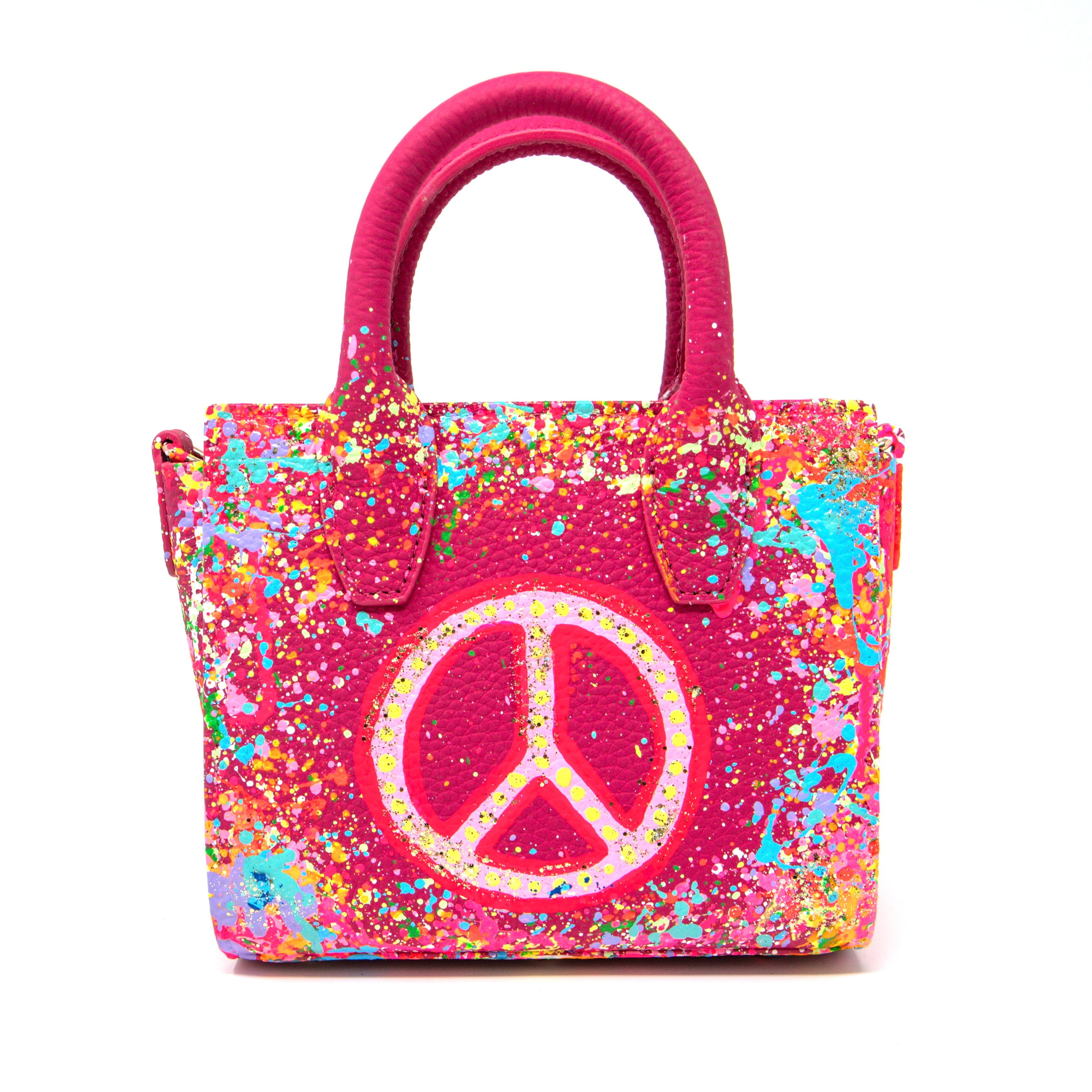 Anca Barbu Camila Bag, Peace Sign, Bright