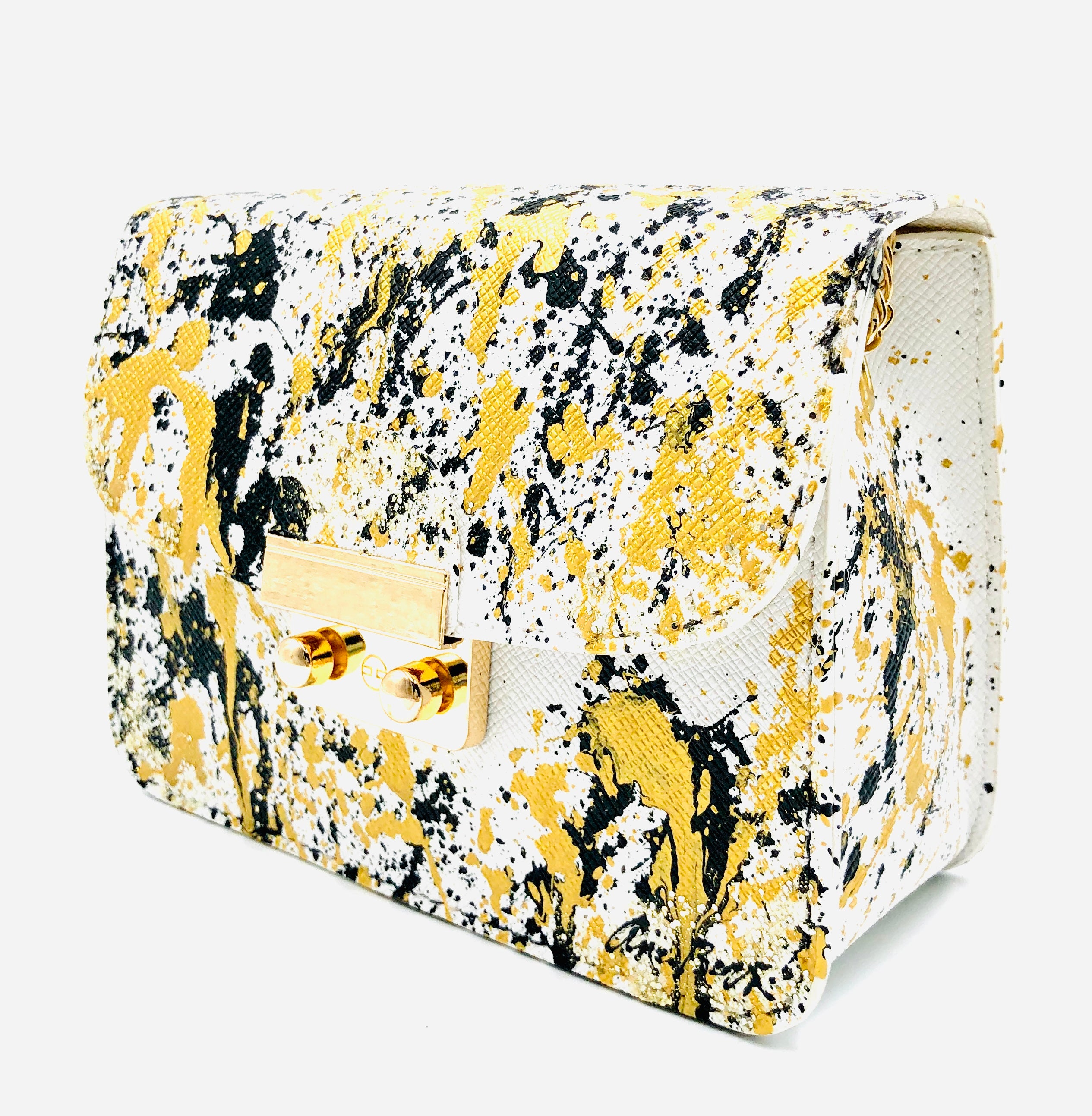 Anca Barbu Carolina White Metallic Splashes