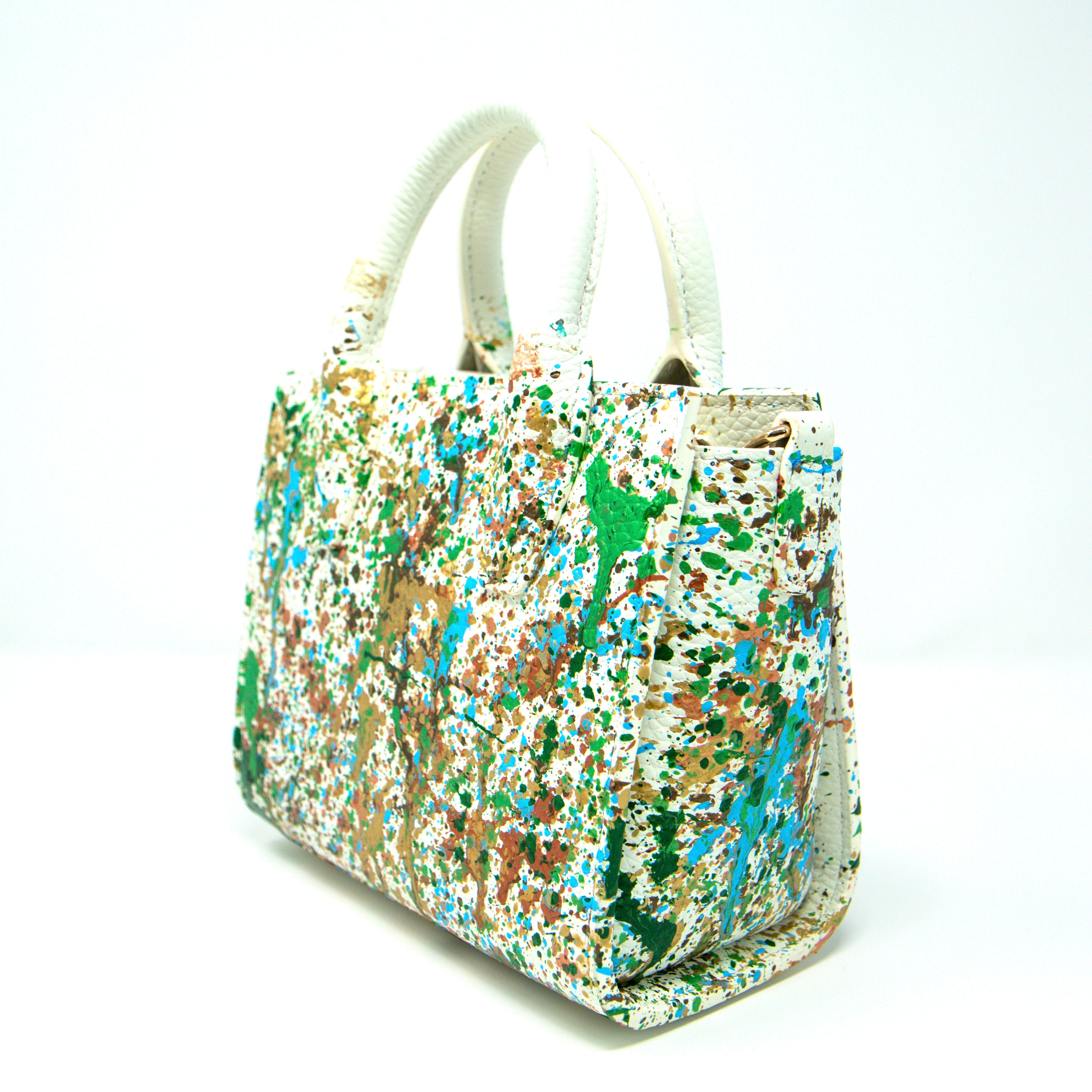 Anca Barbu Camila Bag, Splashes, Green Fall