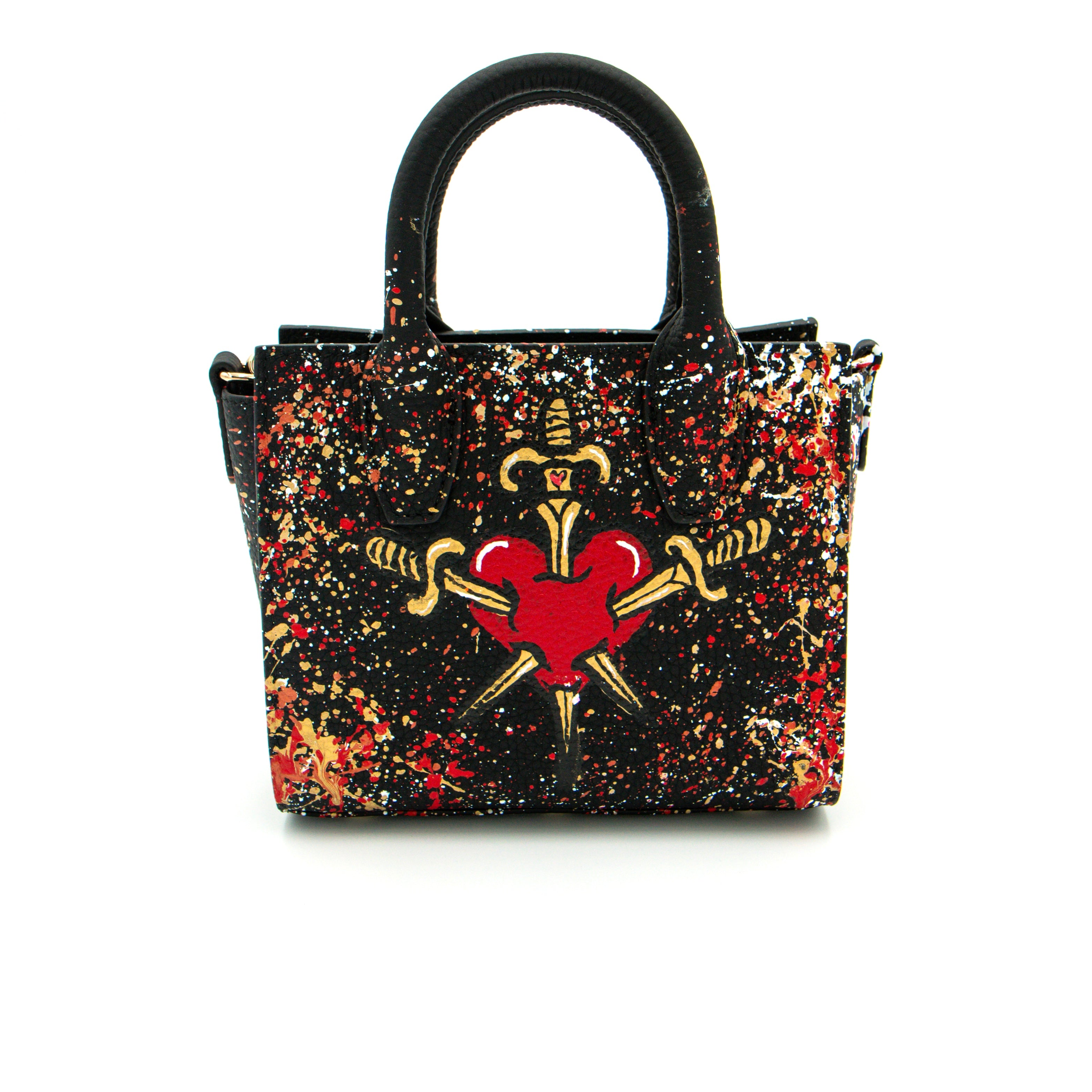 Anca Barbu Camila Bag, Heart and Daggers, Pink