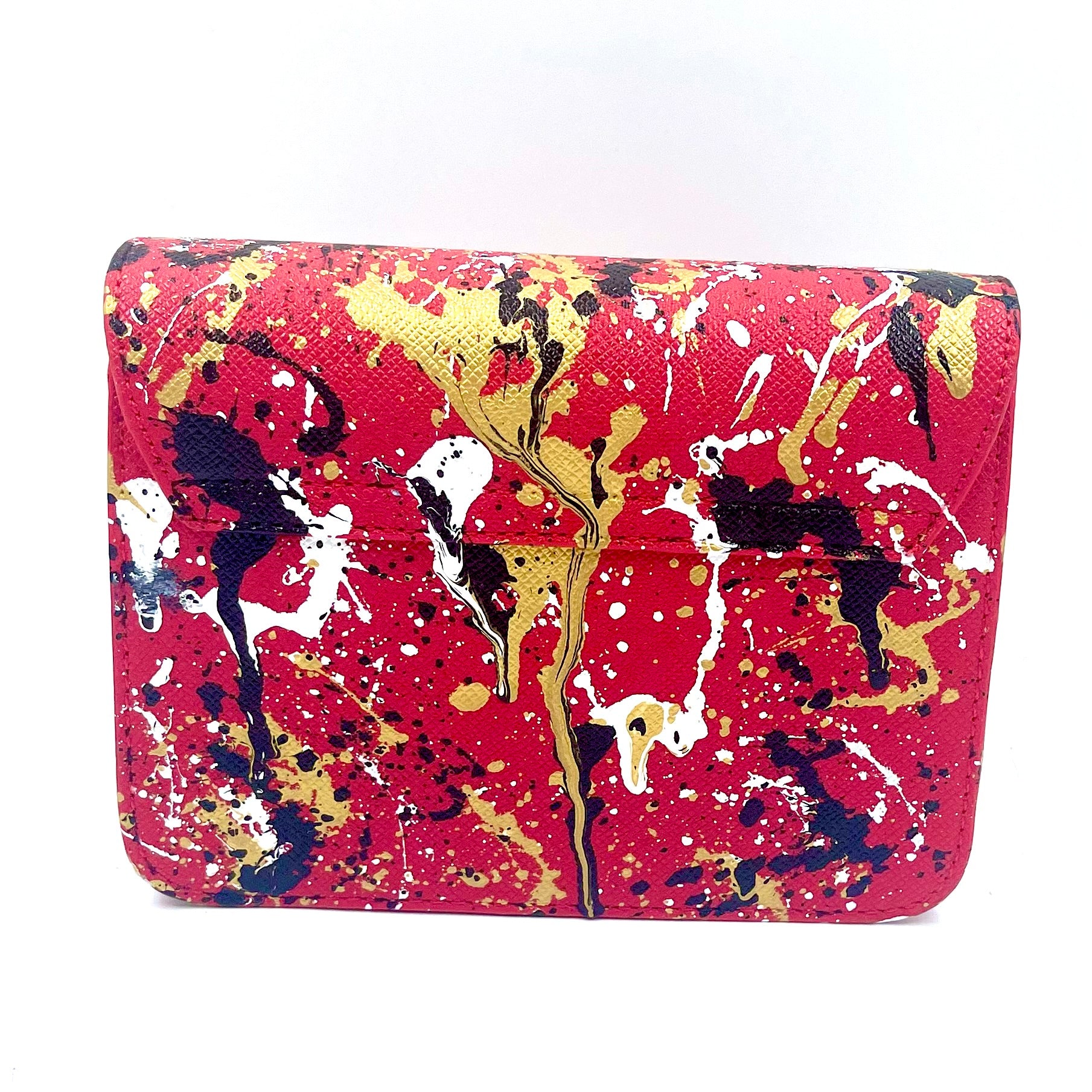Anca Barbu Carolina Red Metallic Splashes
