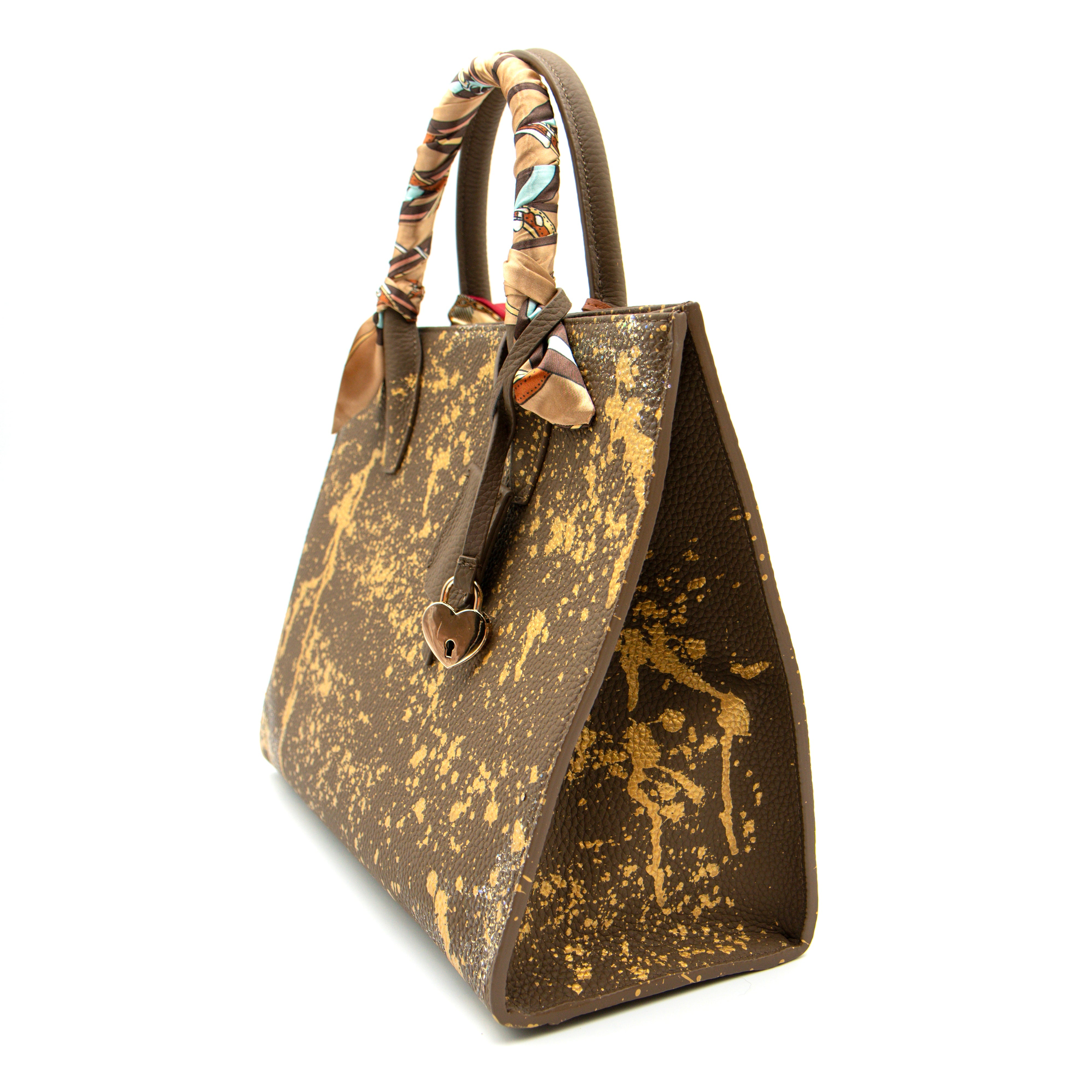 Anca Barbu Sophia Bag, Splashes, Gold