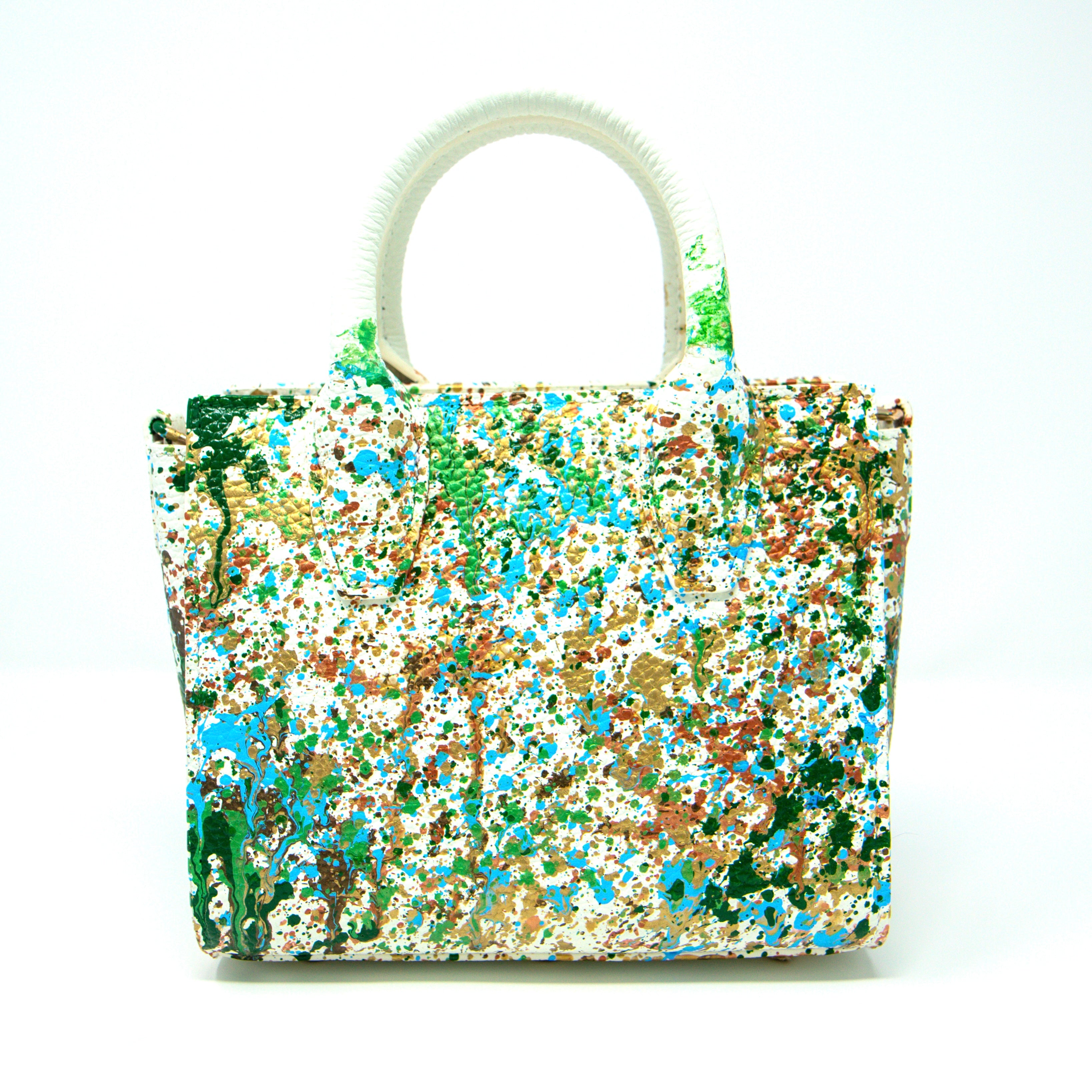 Anca Barbu Camila Bag, Splashes, Green Fall