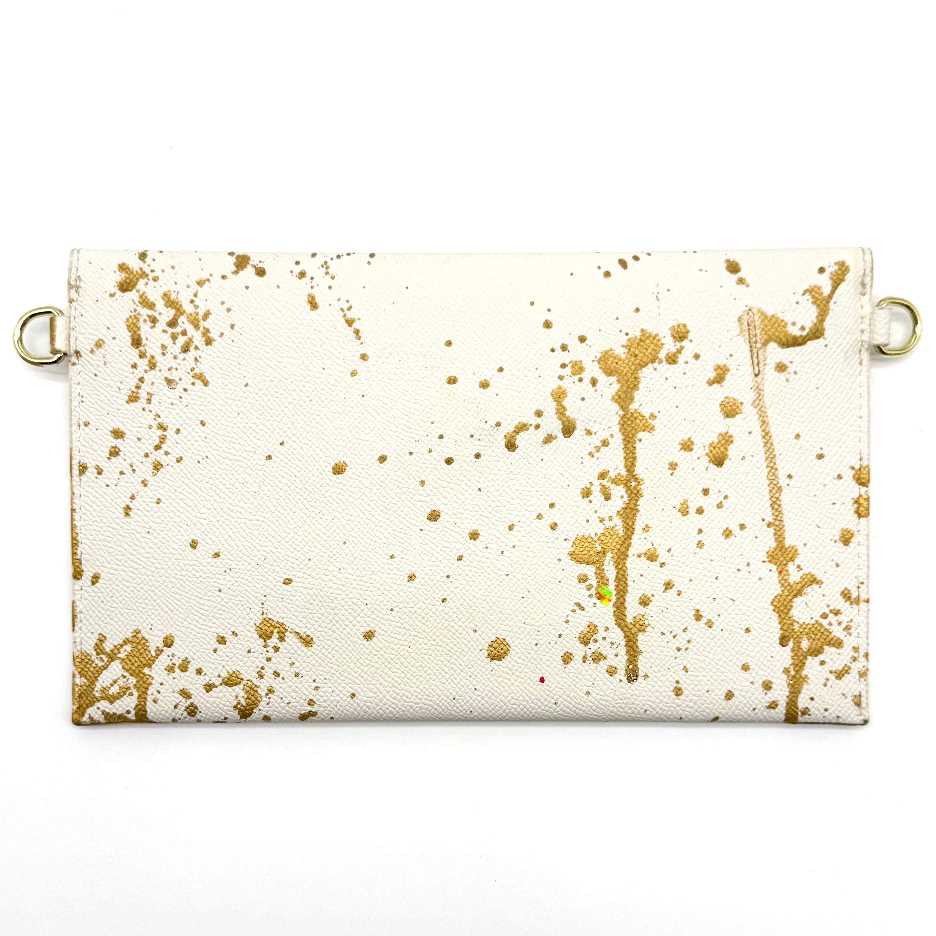 Anca Barbu Sabrina White Bag, Rule Breaker,Gold