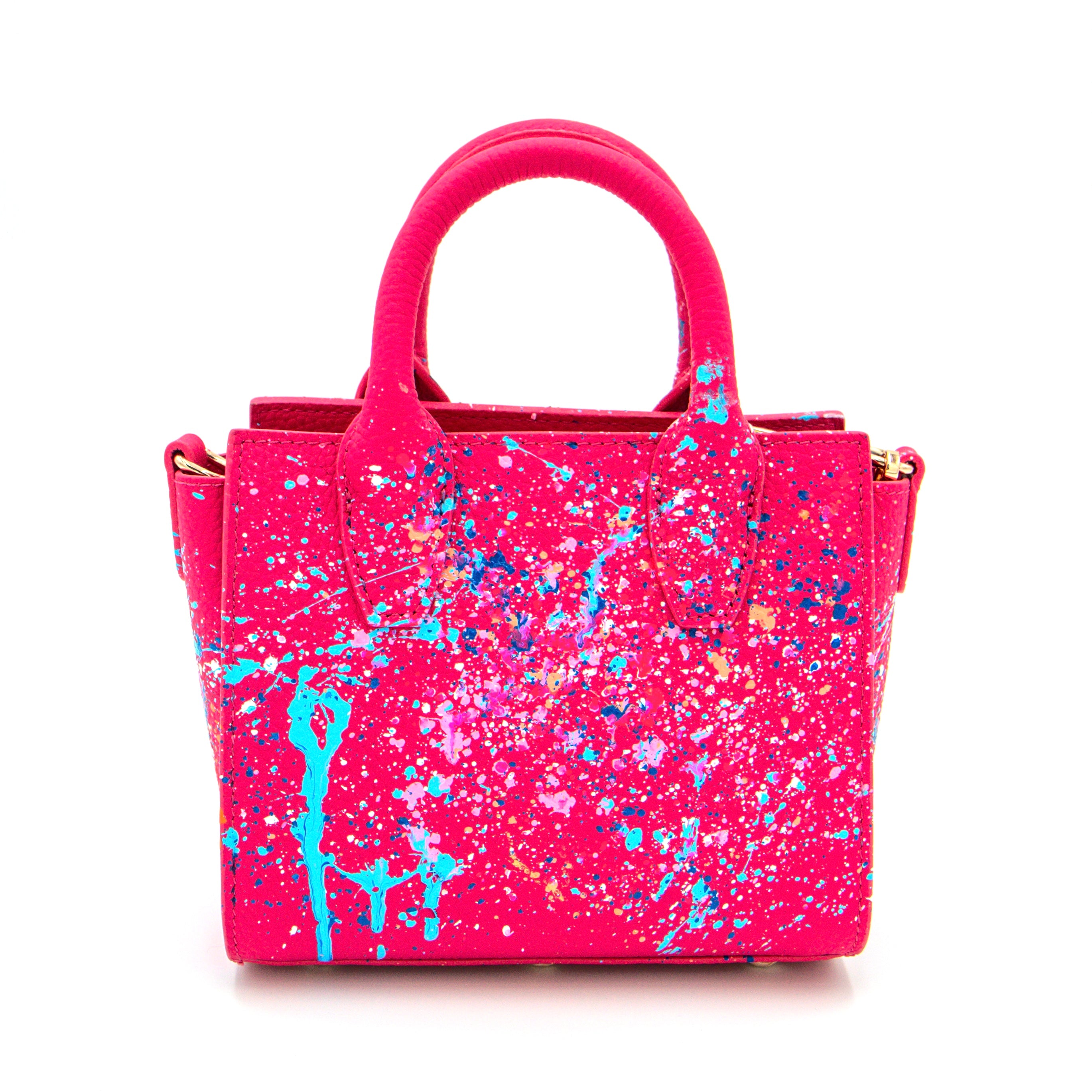 Anca Barbu Camila Bag, Cocktail With Cherries and Oranges, Pink and Blue