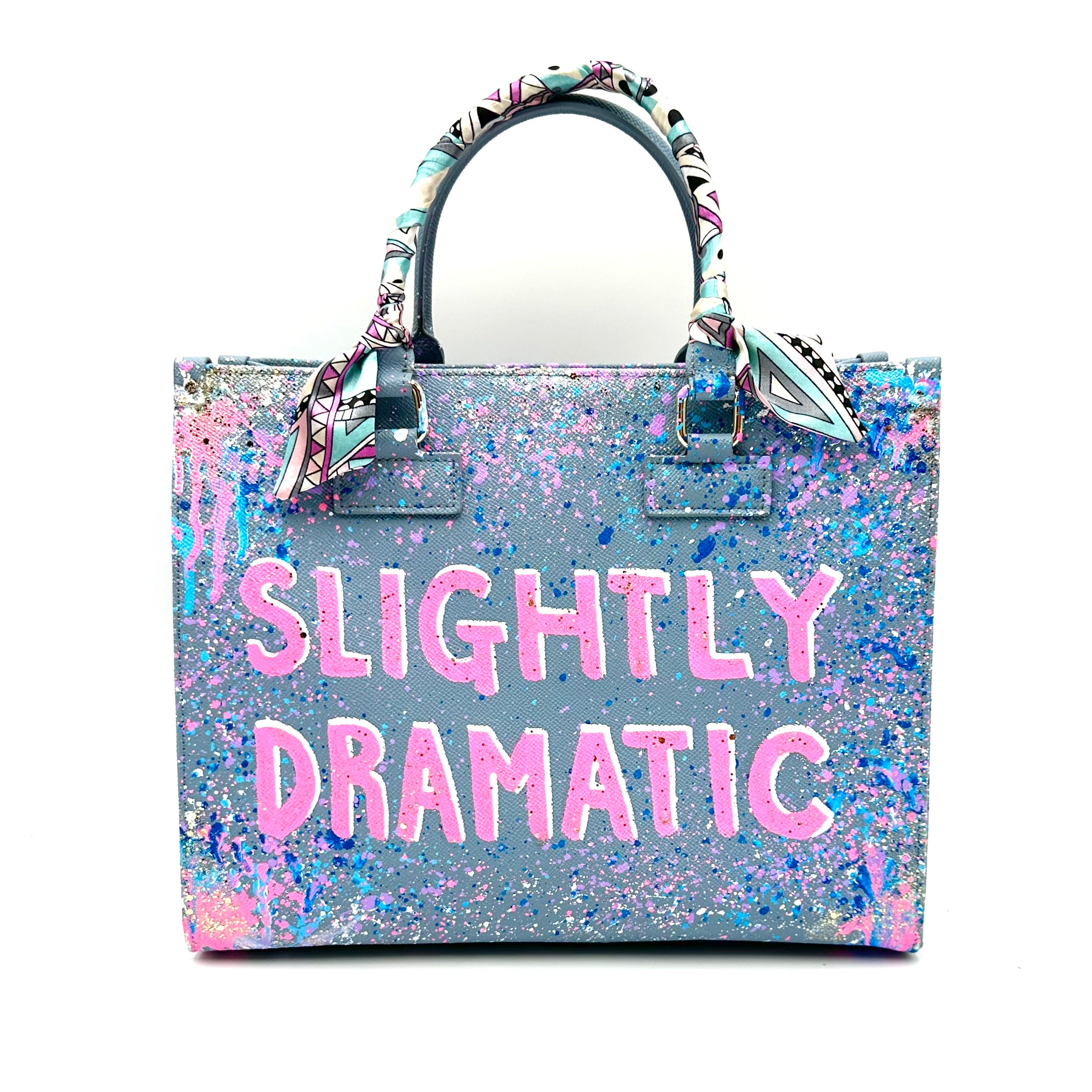 Anca Barbu Nicole Blue Bag, Slightly Dramatic,Pink And Blue