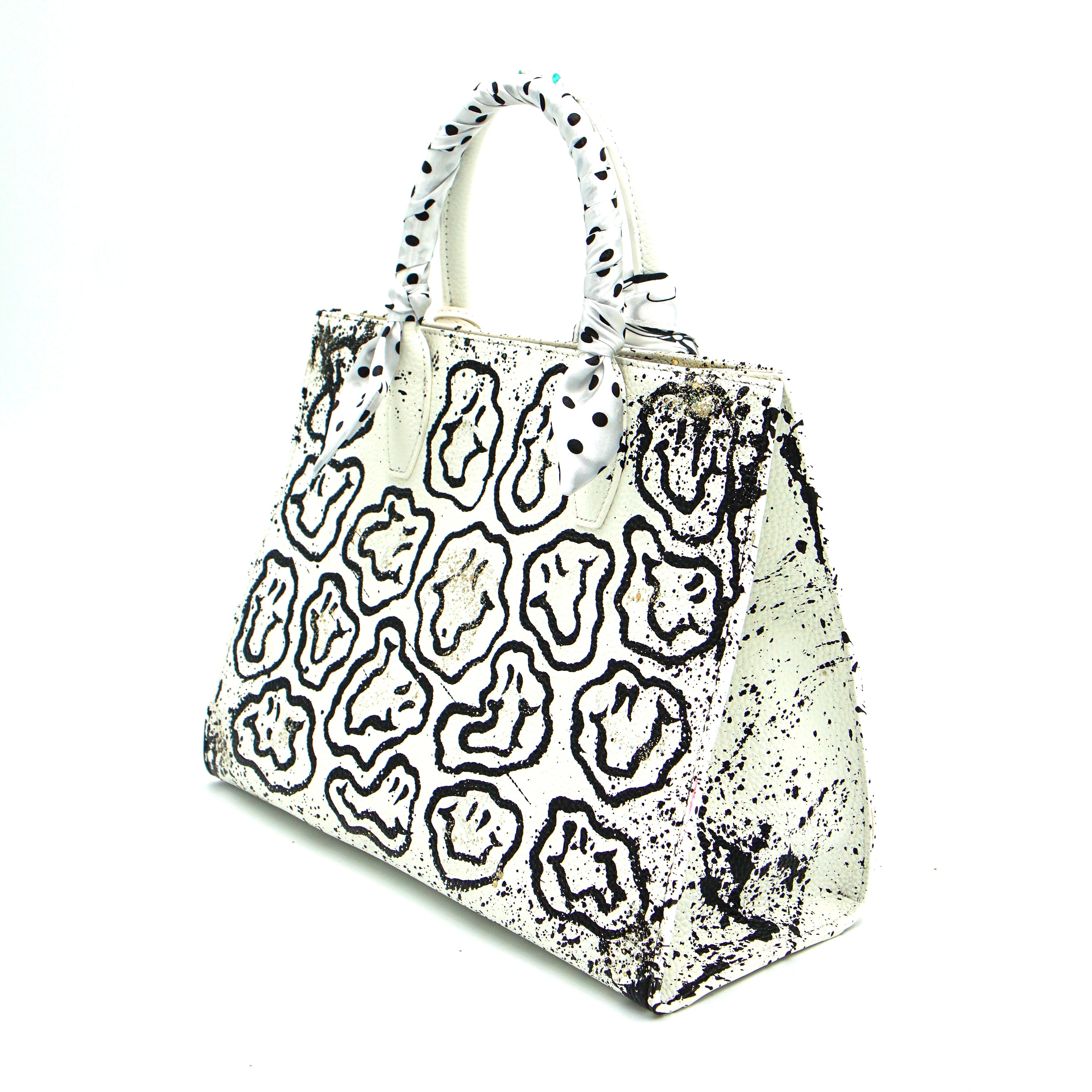 Anca Barbu Sophia Bag, Droopy Smilies, Black
