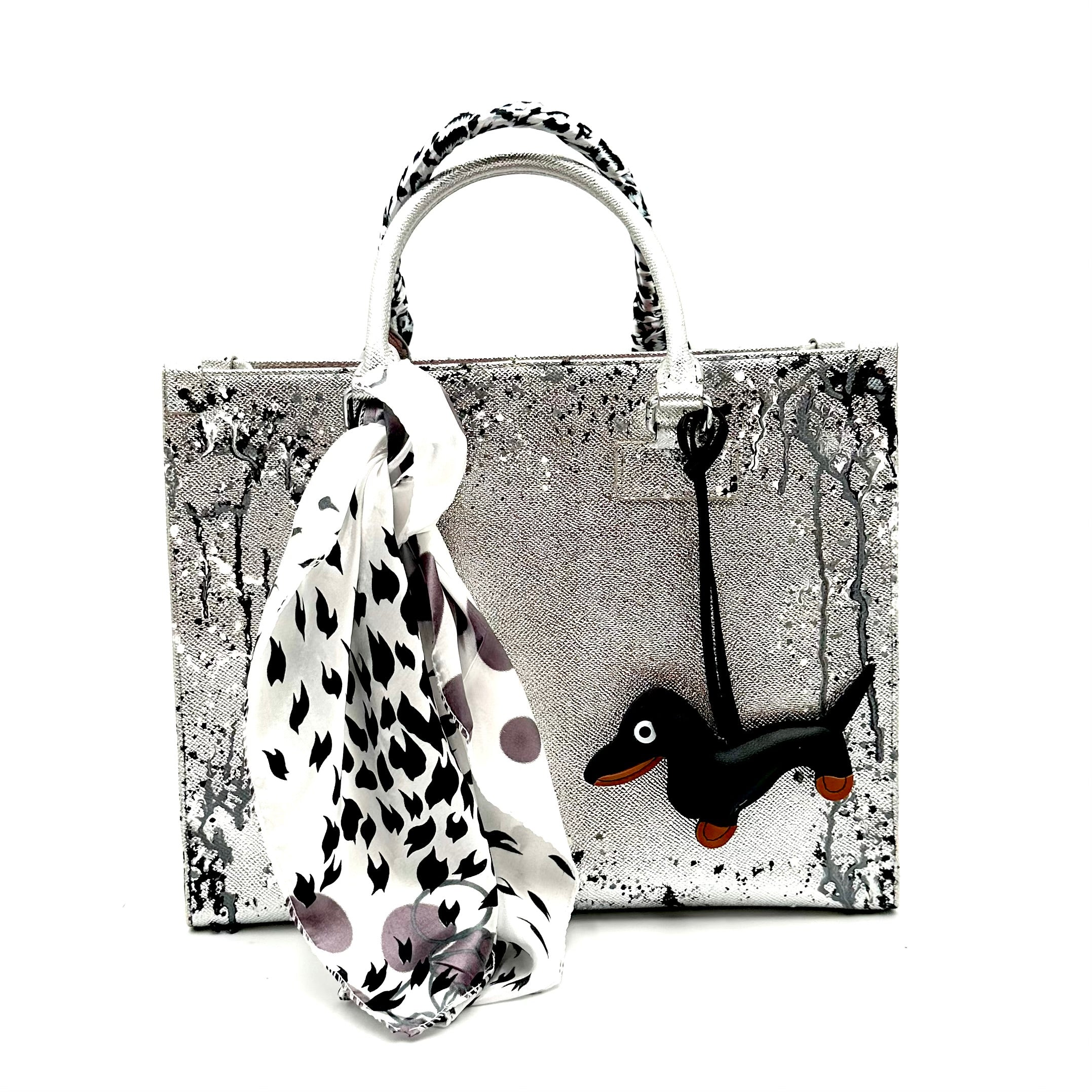 Anca Barbu Nicole Bag, Silver “Take Me Anywhere”