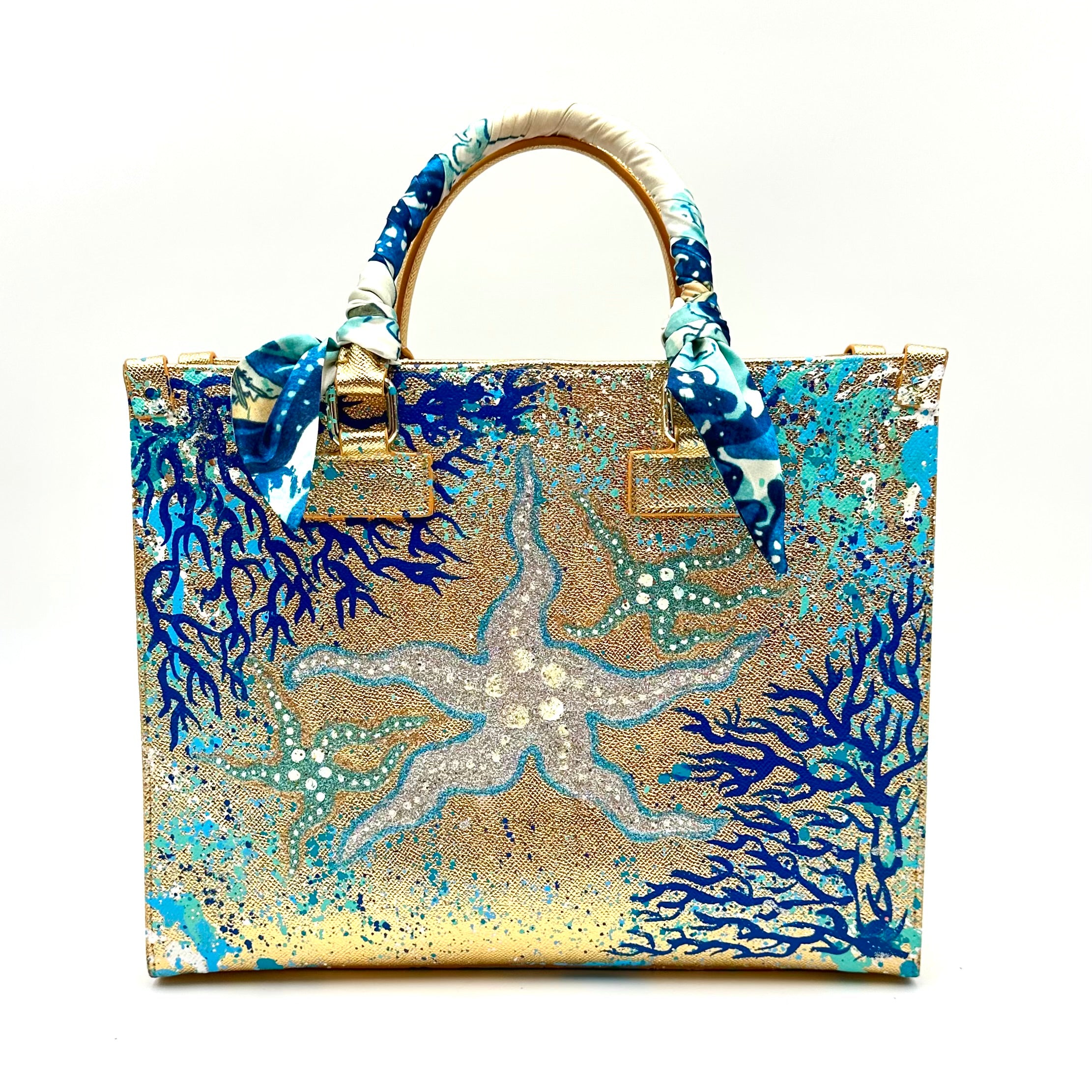 Anca Barbu Nicole Bag, Blue Coral