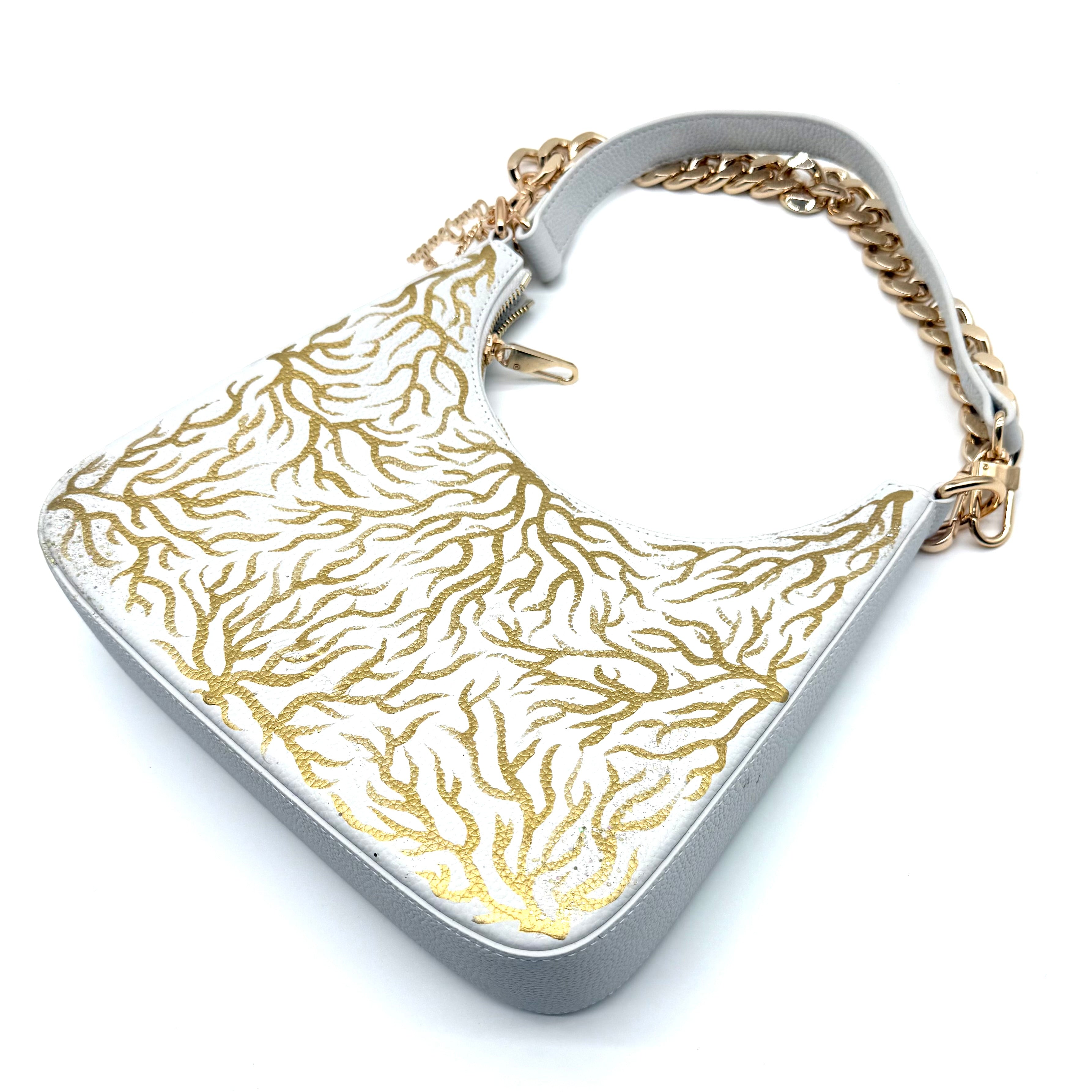 Anca Barbu Mika White “Gold Coral”