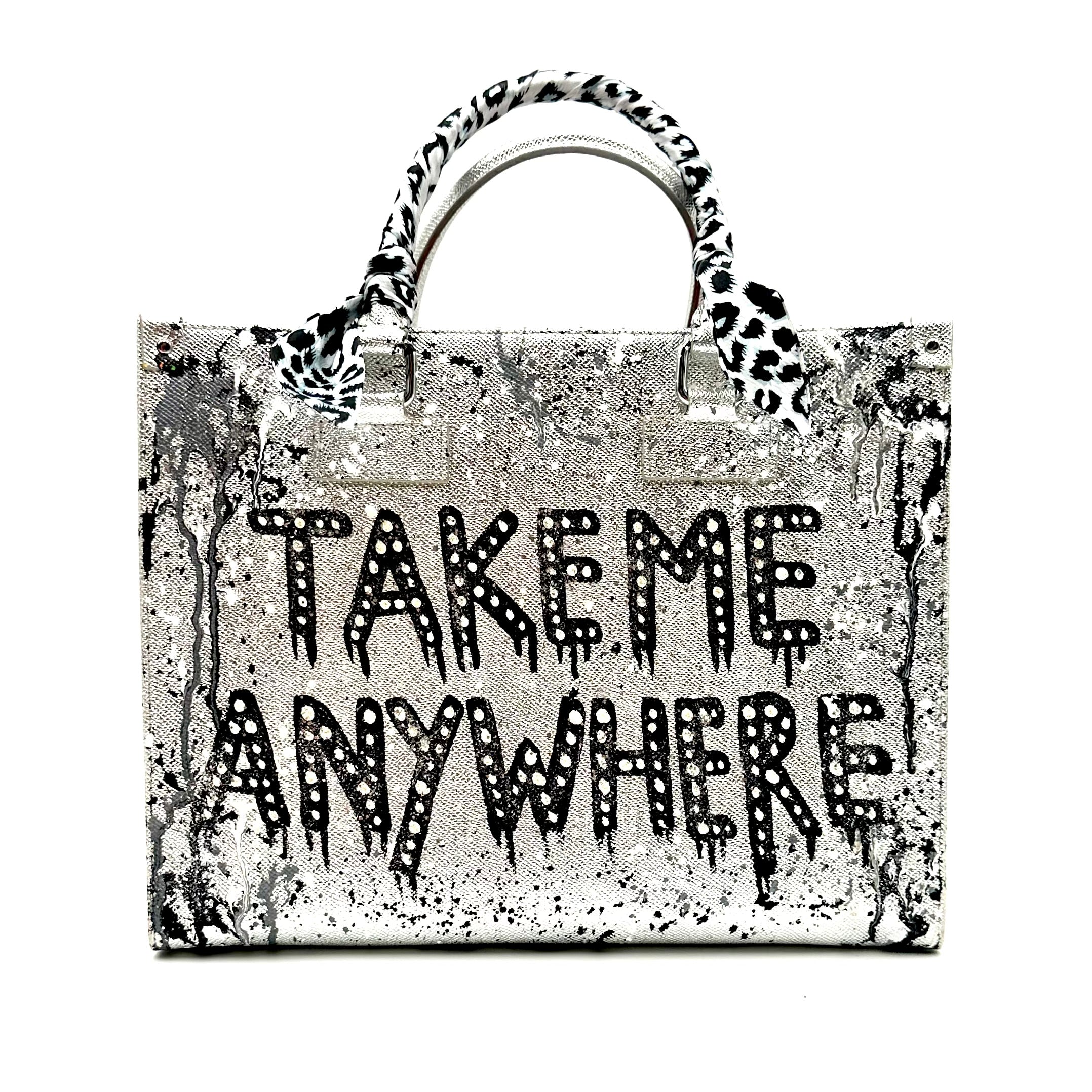 Anca Barbu Nicole Bag, Silver “Take Me Anywhere”
