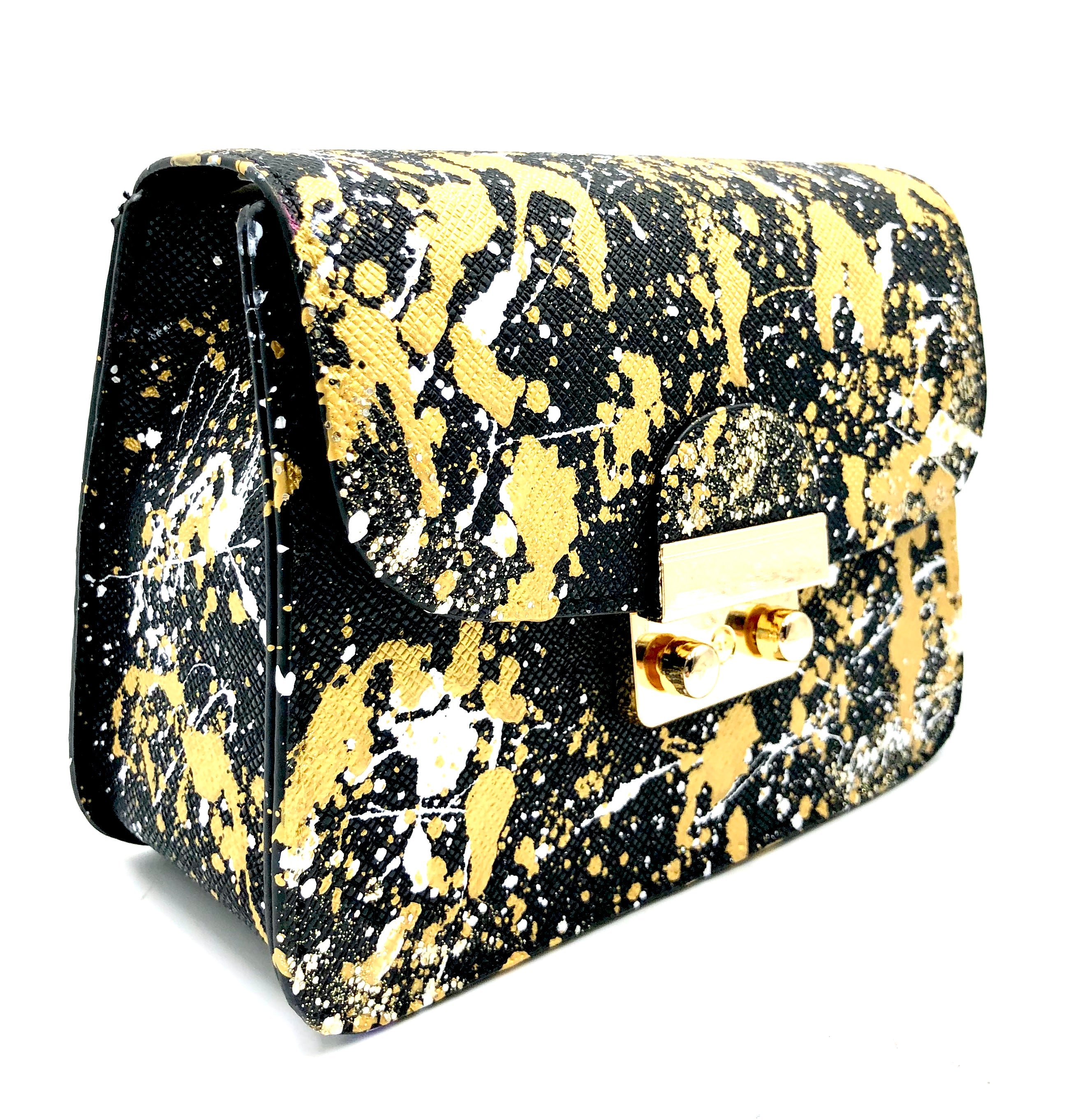 Anca Barbu Carolina Black Metallic Splashes