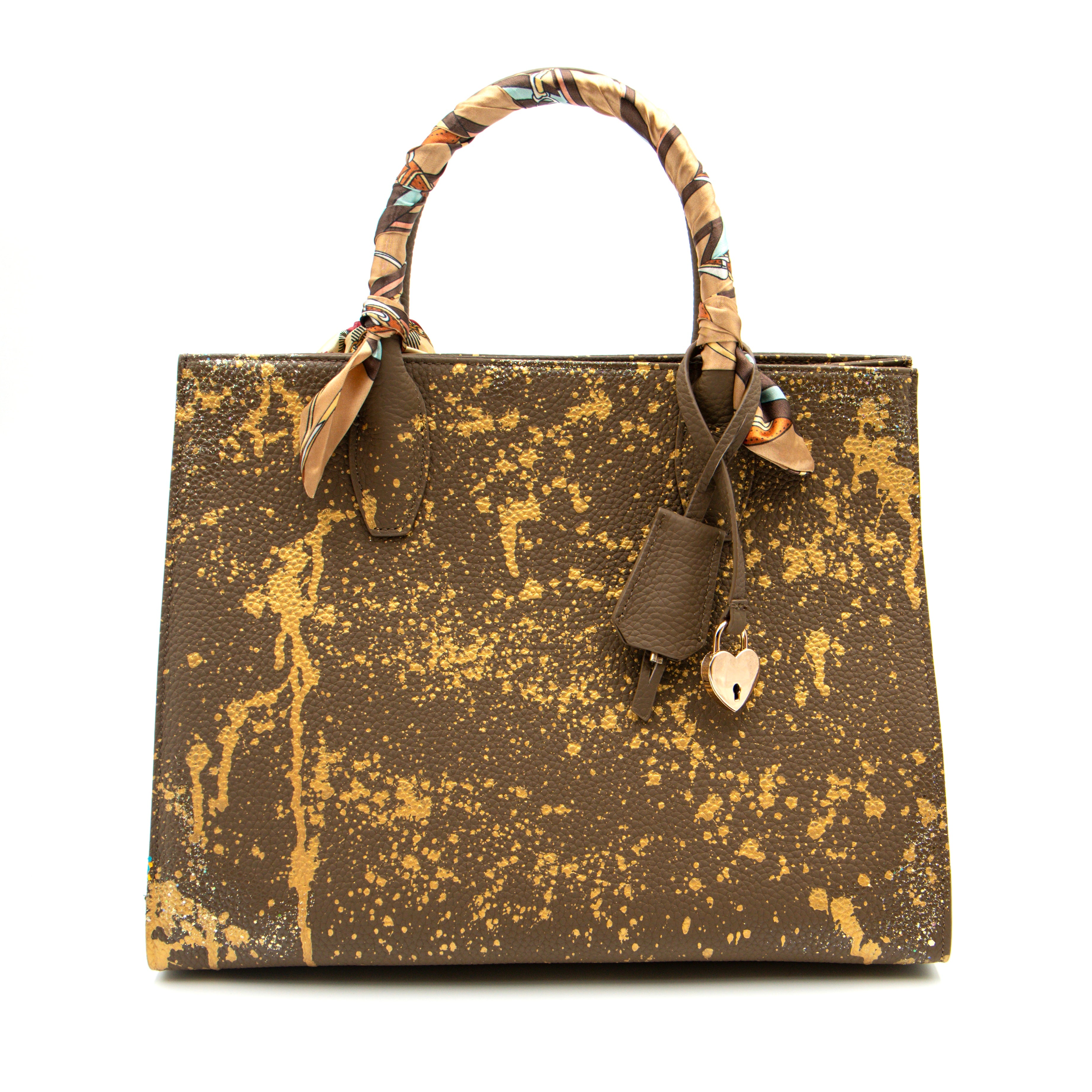 Anca Barbu Sophia Bag, Splashes, Gold