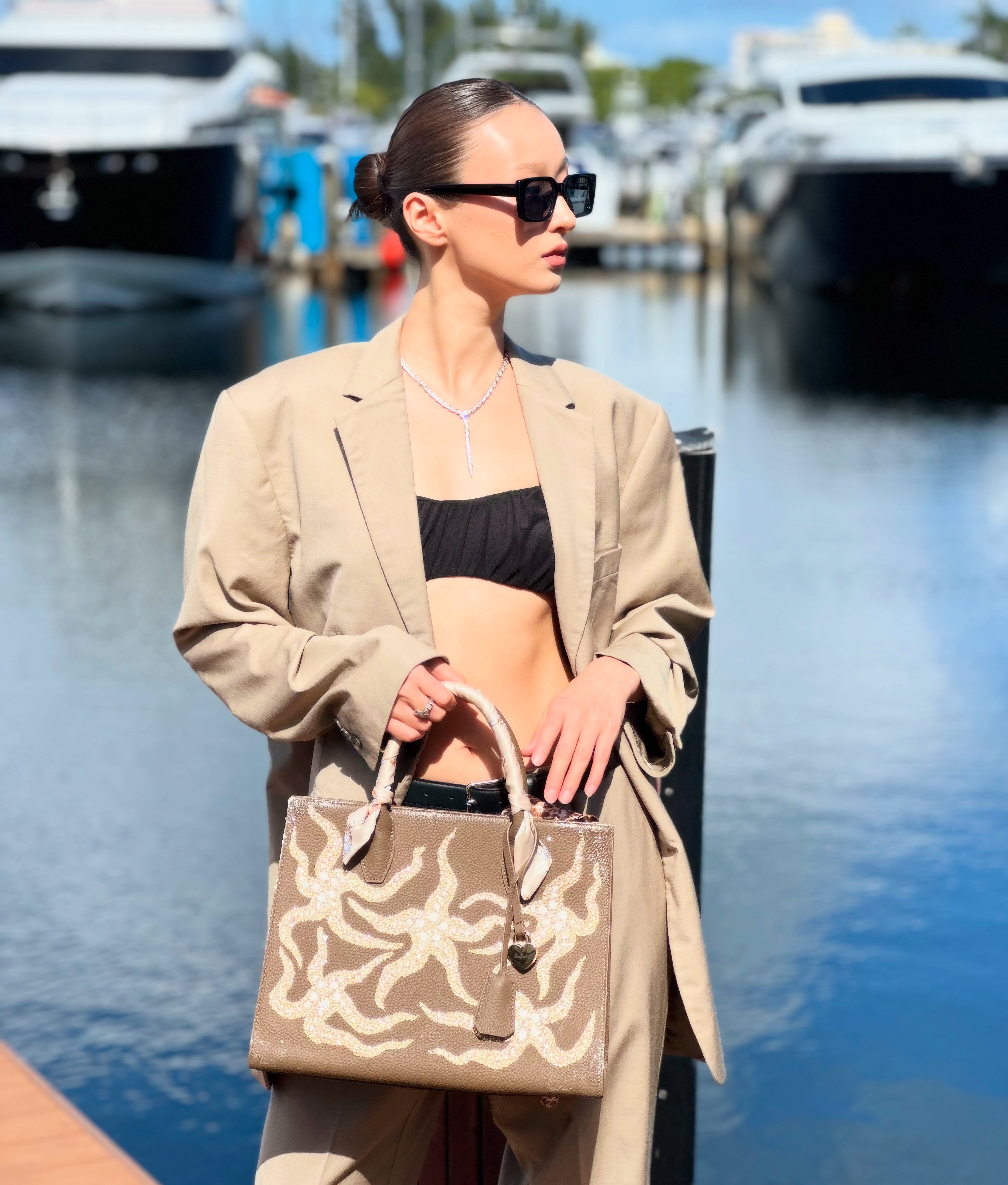 Anca Barbu Sophia Bag, Starfish, Gold