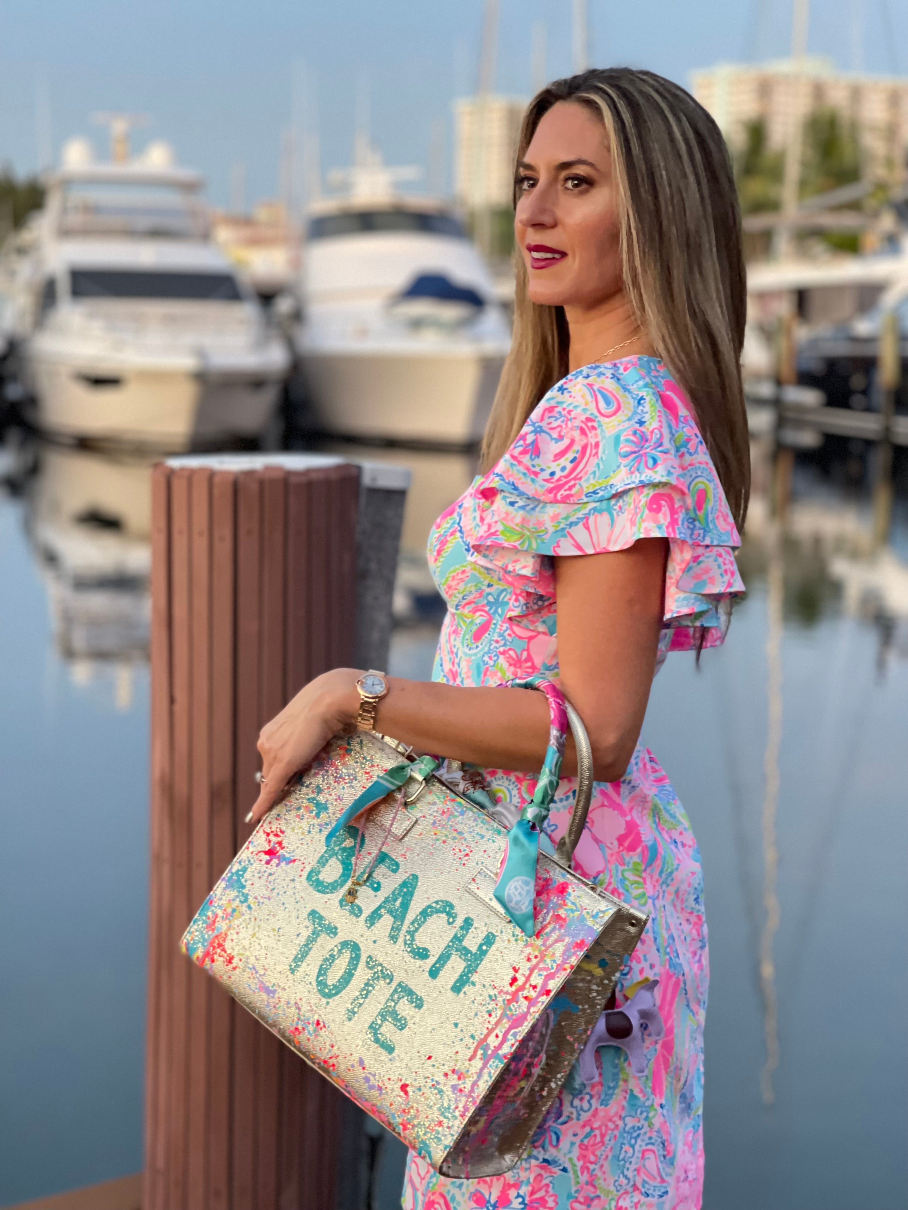 Anca Barbu Nicole Bag, Beach Tote, Pastel