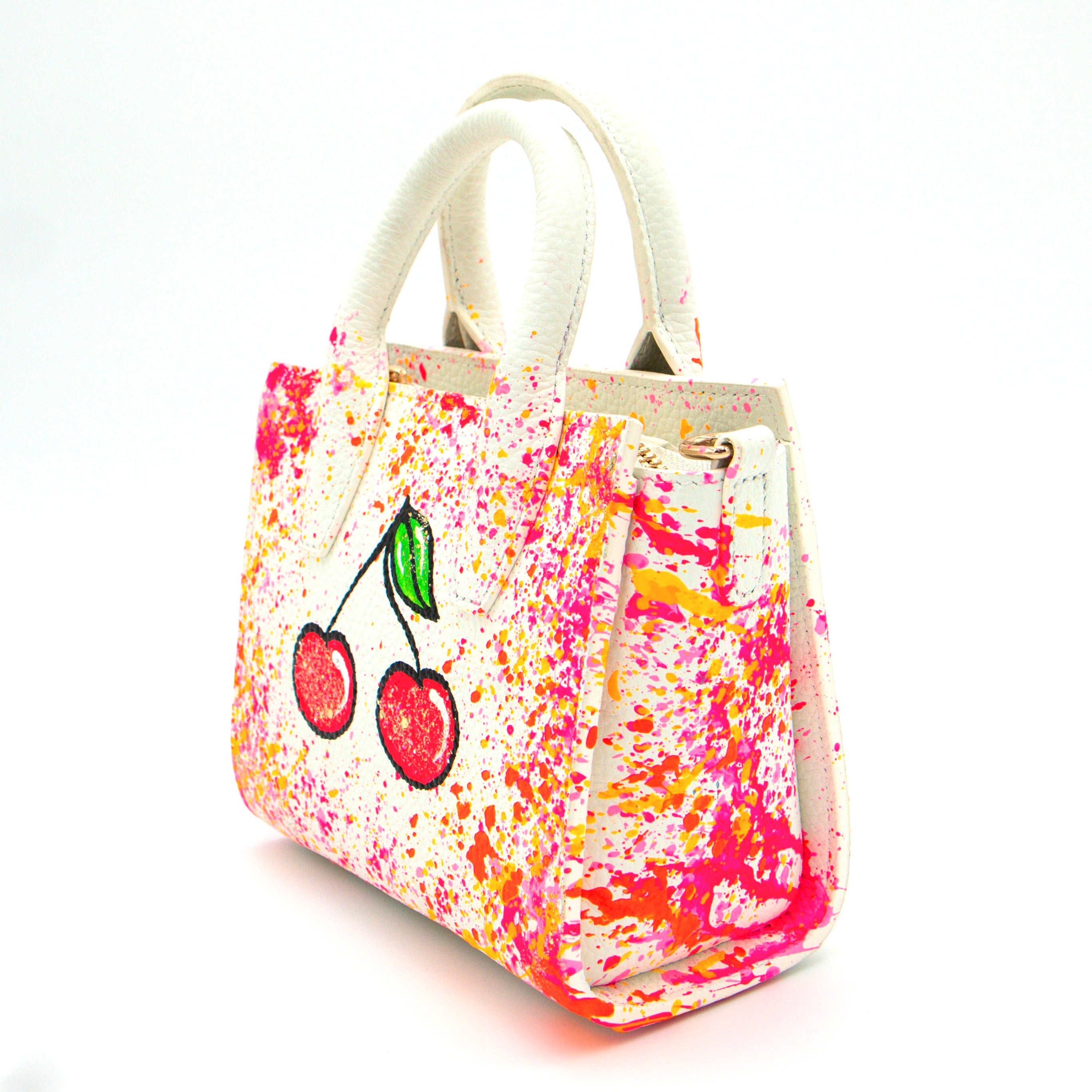 Anca Barbu Camila Bag, Cherries, Spring Pink