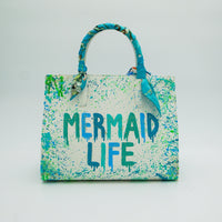 Thumbnail for Anca Barbu Sophia Bag, Mermaid Life, Turquoise