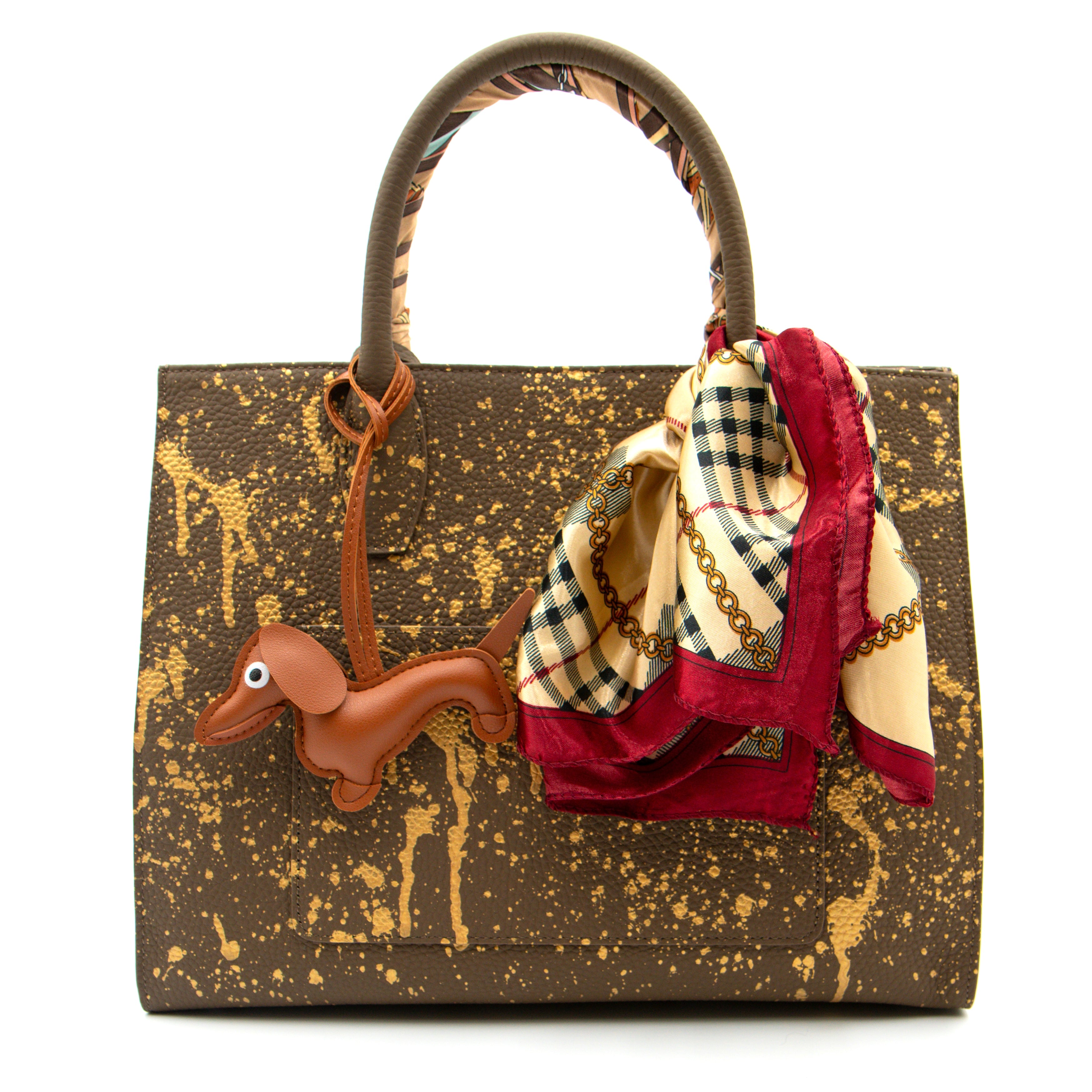 Anca Barbu Sophia Bag, Splashes, Gold