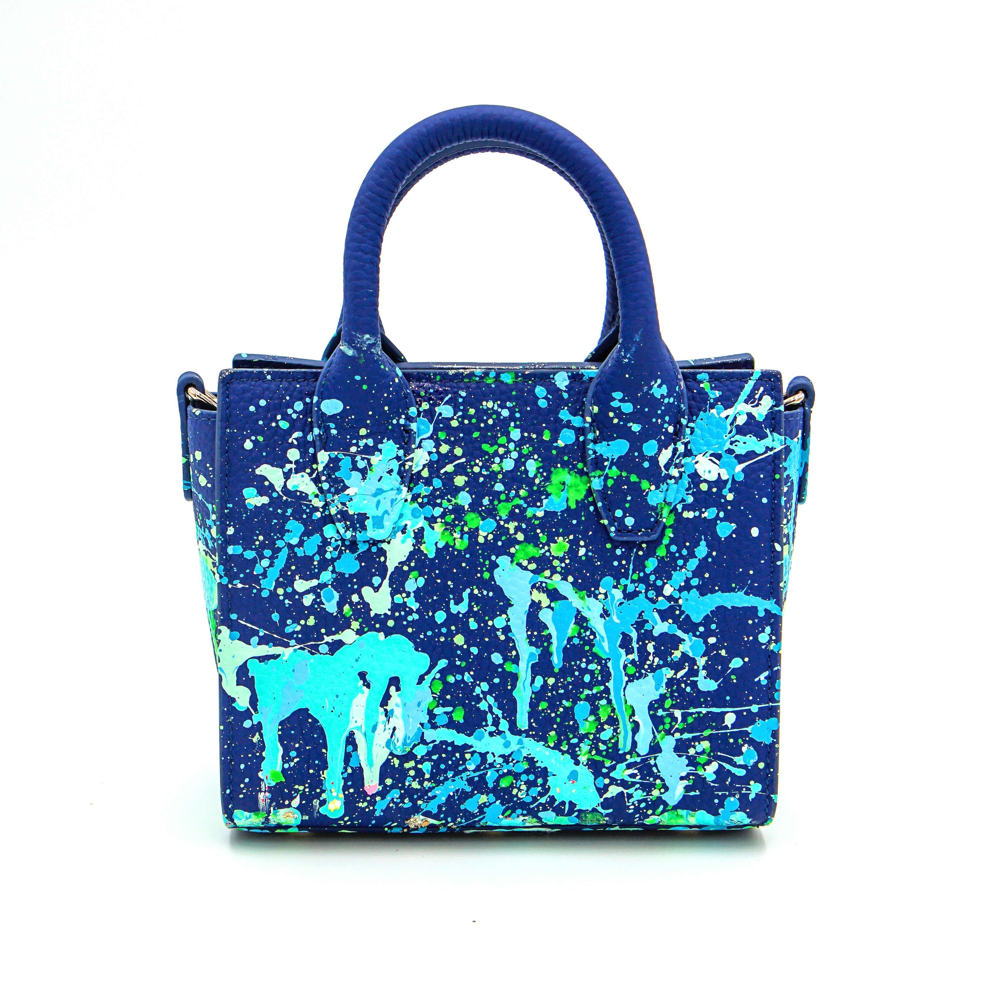 Anca Barbu Camila Bag, Splashes, Turquoise