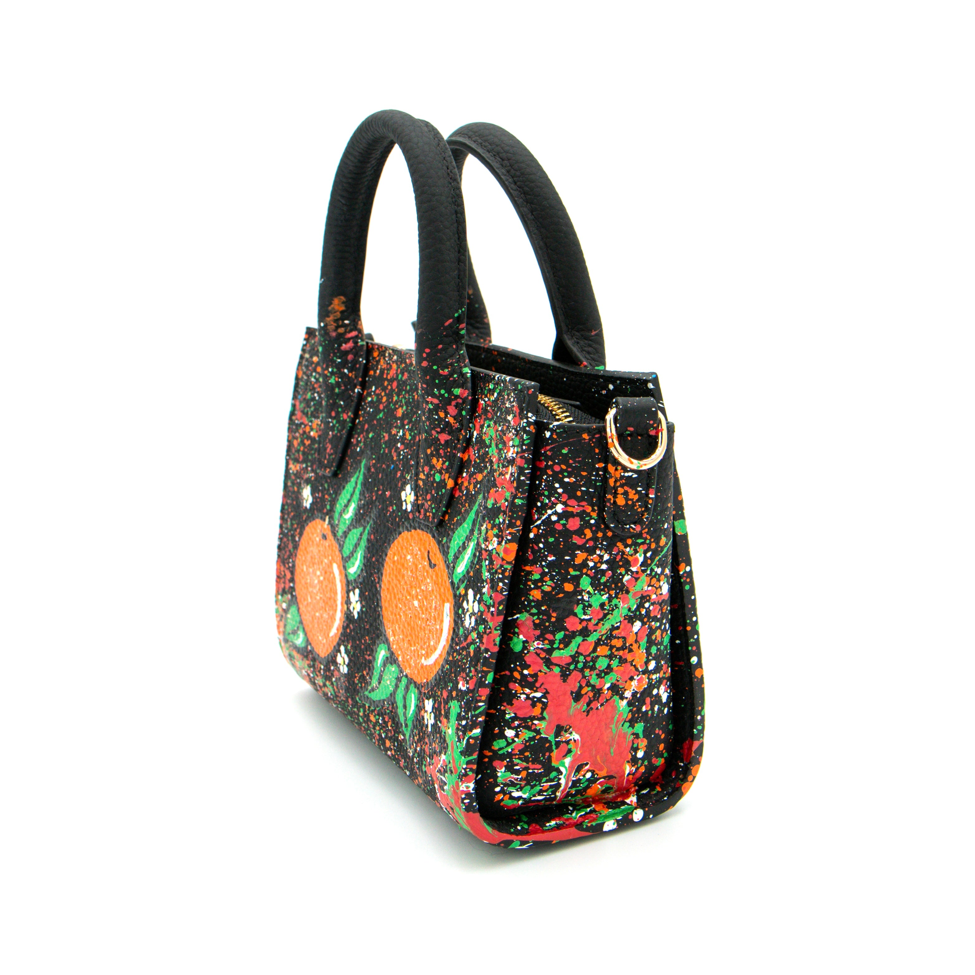 Anca Barbu Camila Bag, Oranges, Gold
