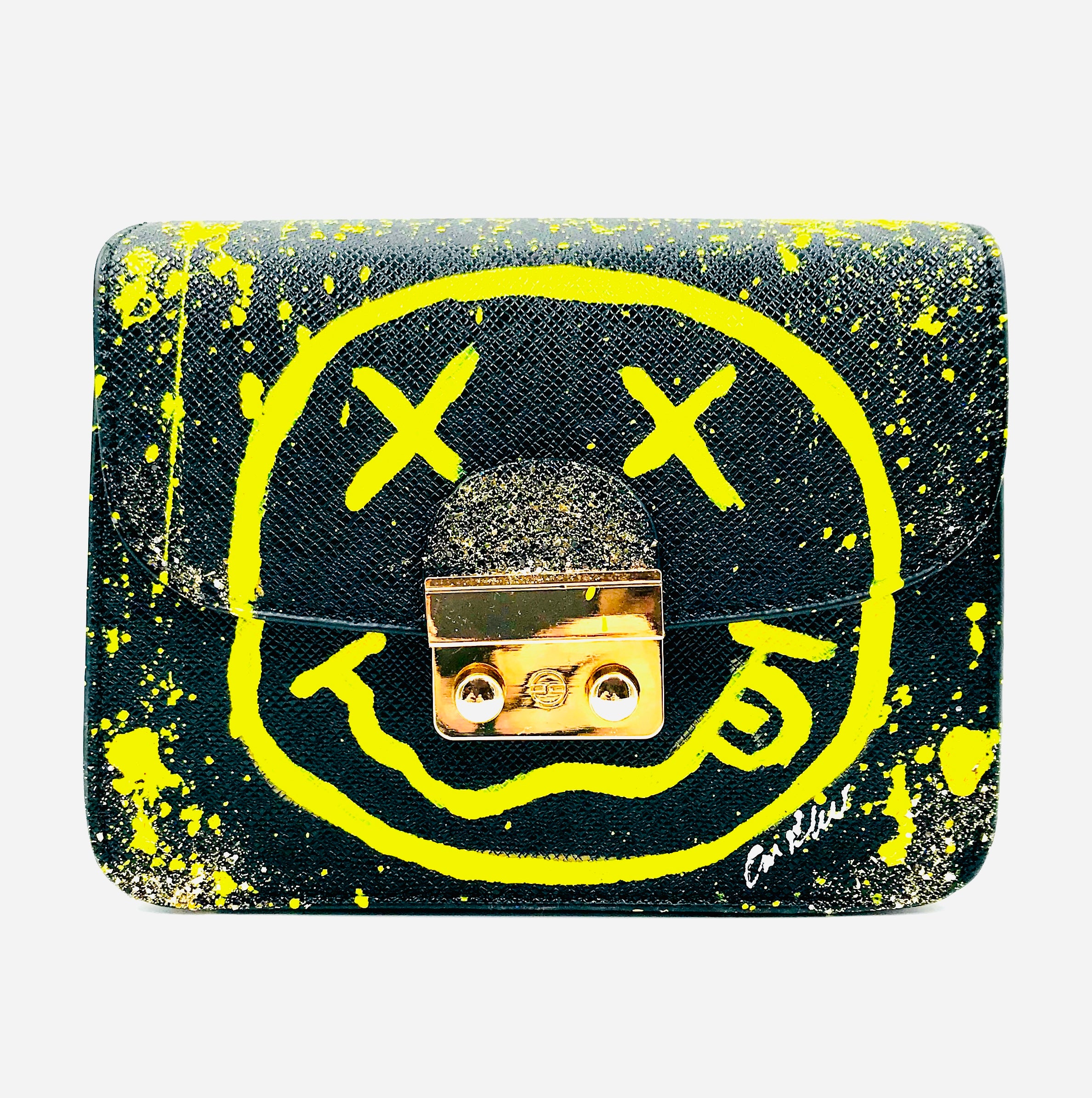 Anca Barbu Carolina Black Yellow Smiley