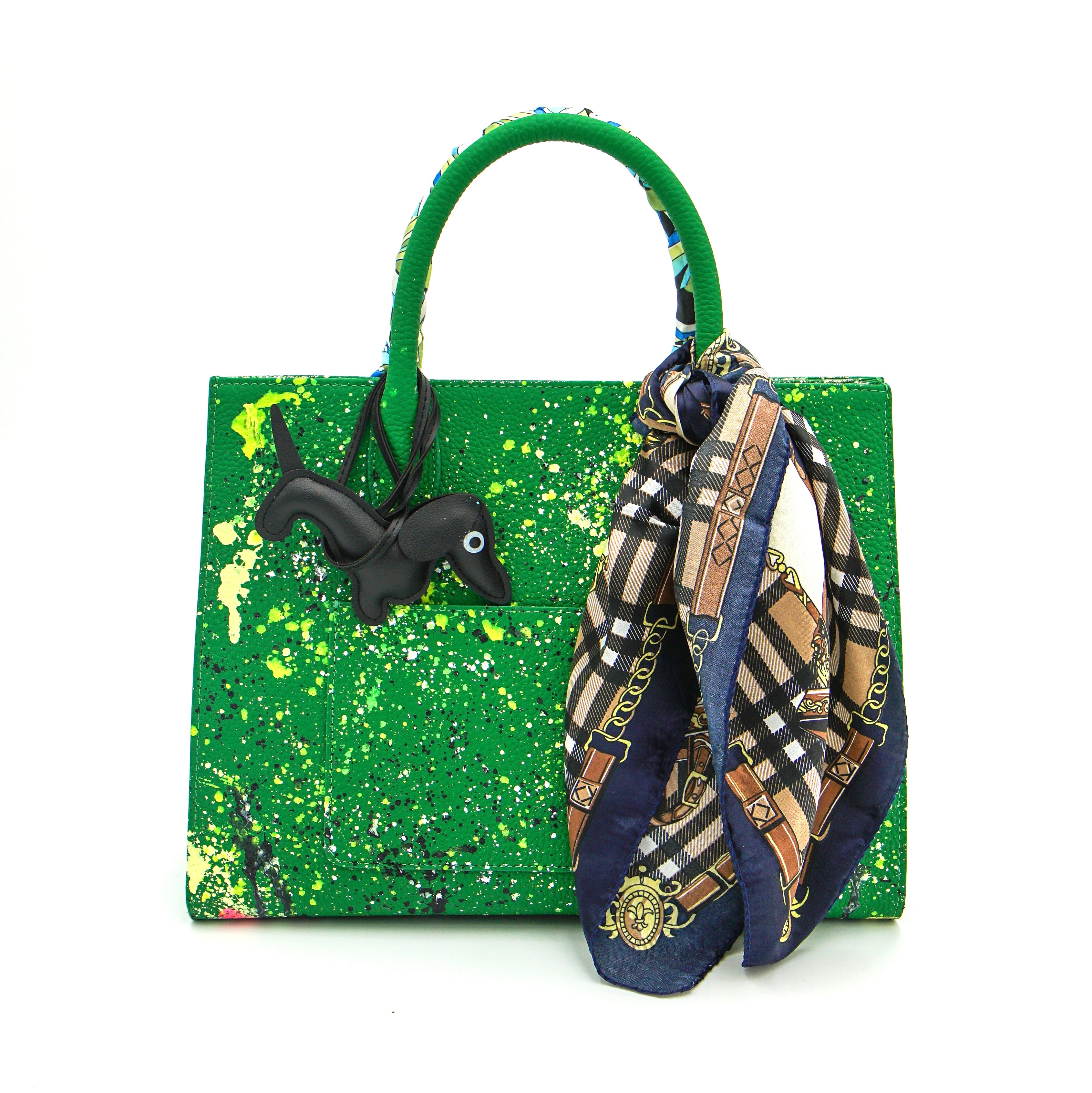Anca Barbu Sophia Bag, Snake, Yellow