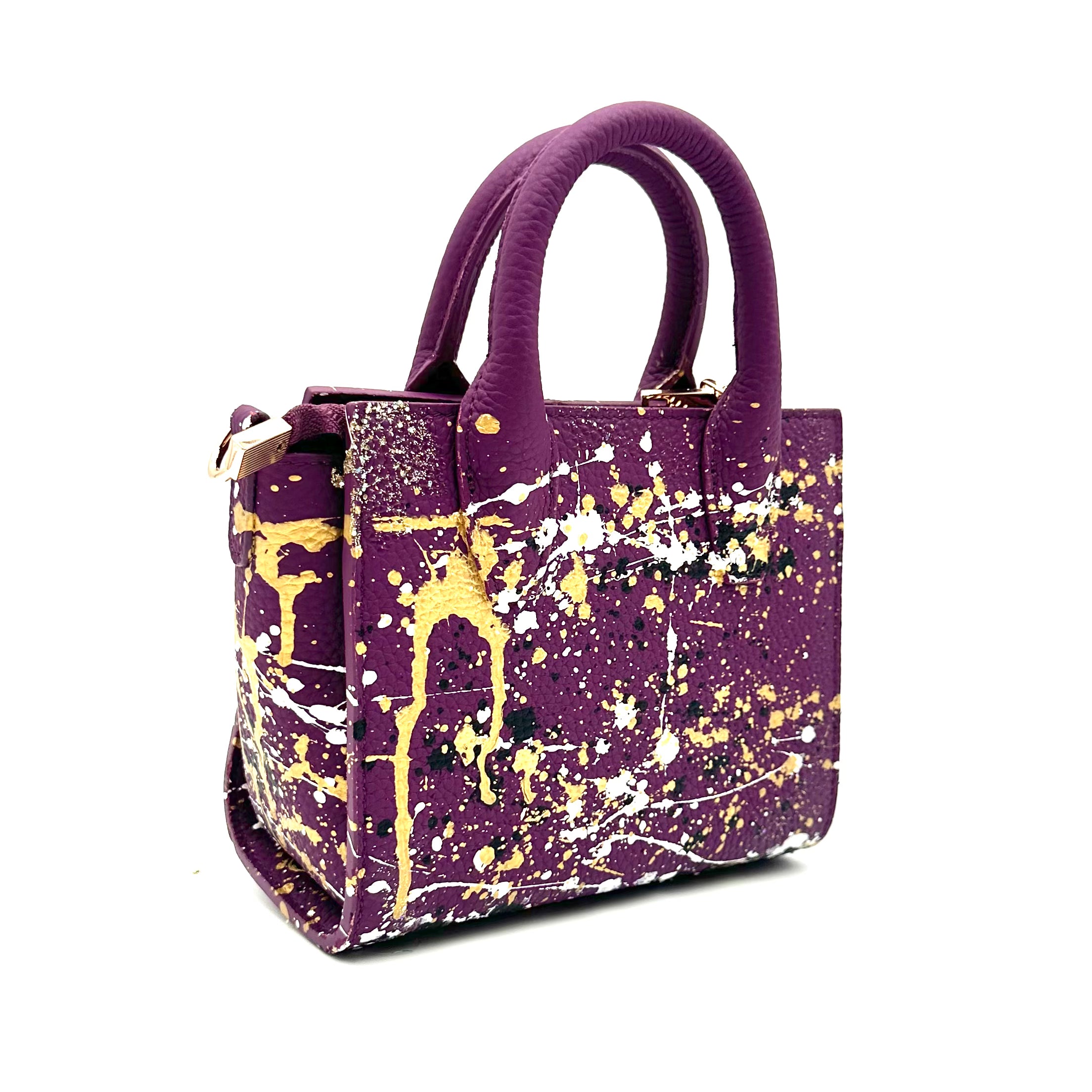 Anca Barbu Camila Purple Bag, Metallic Splashes