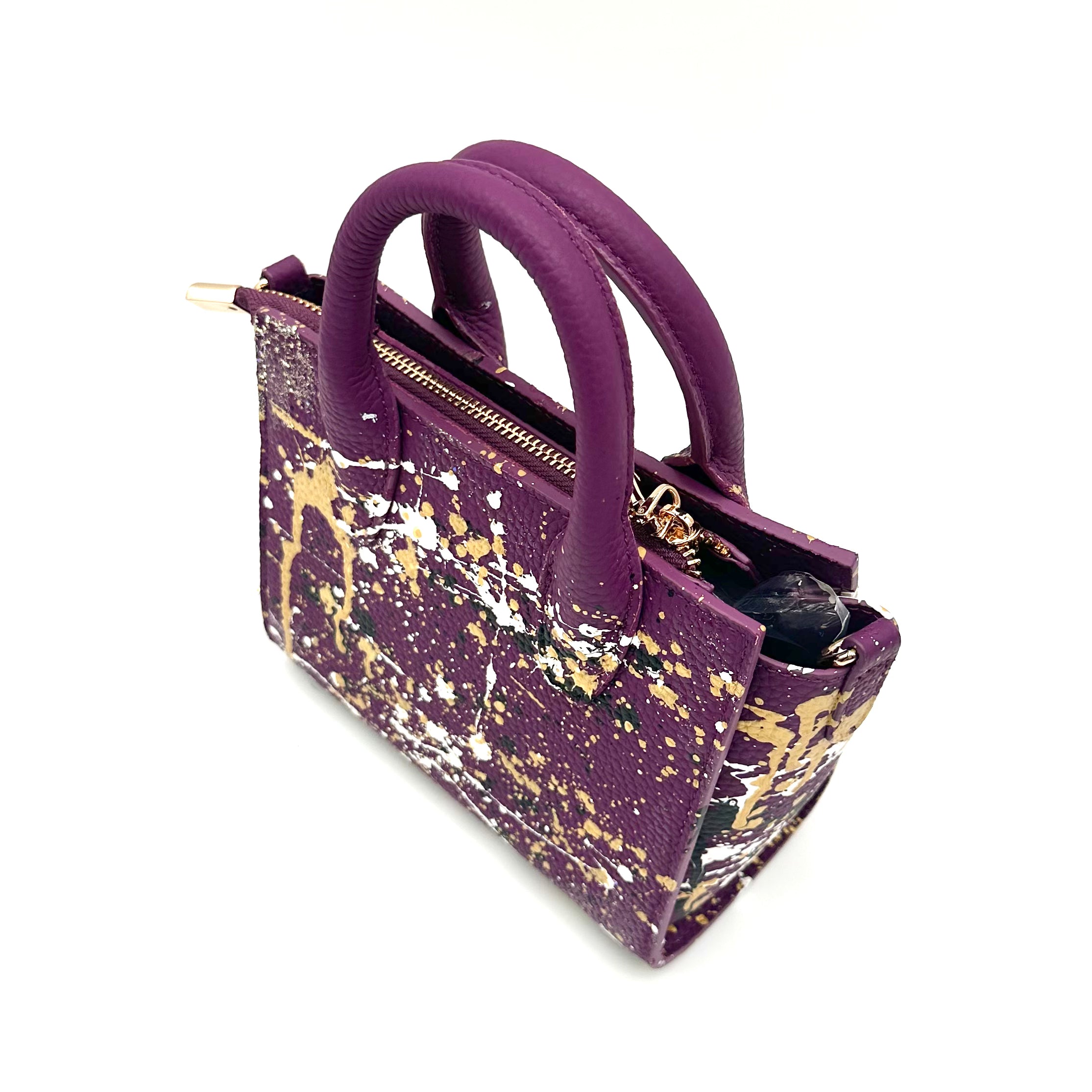 Anca Barbu Camila Purple Bag, Metallic Splashes