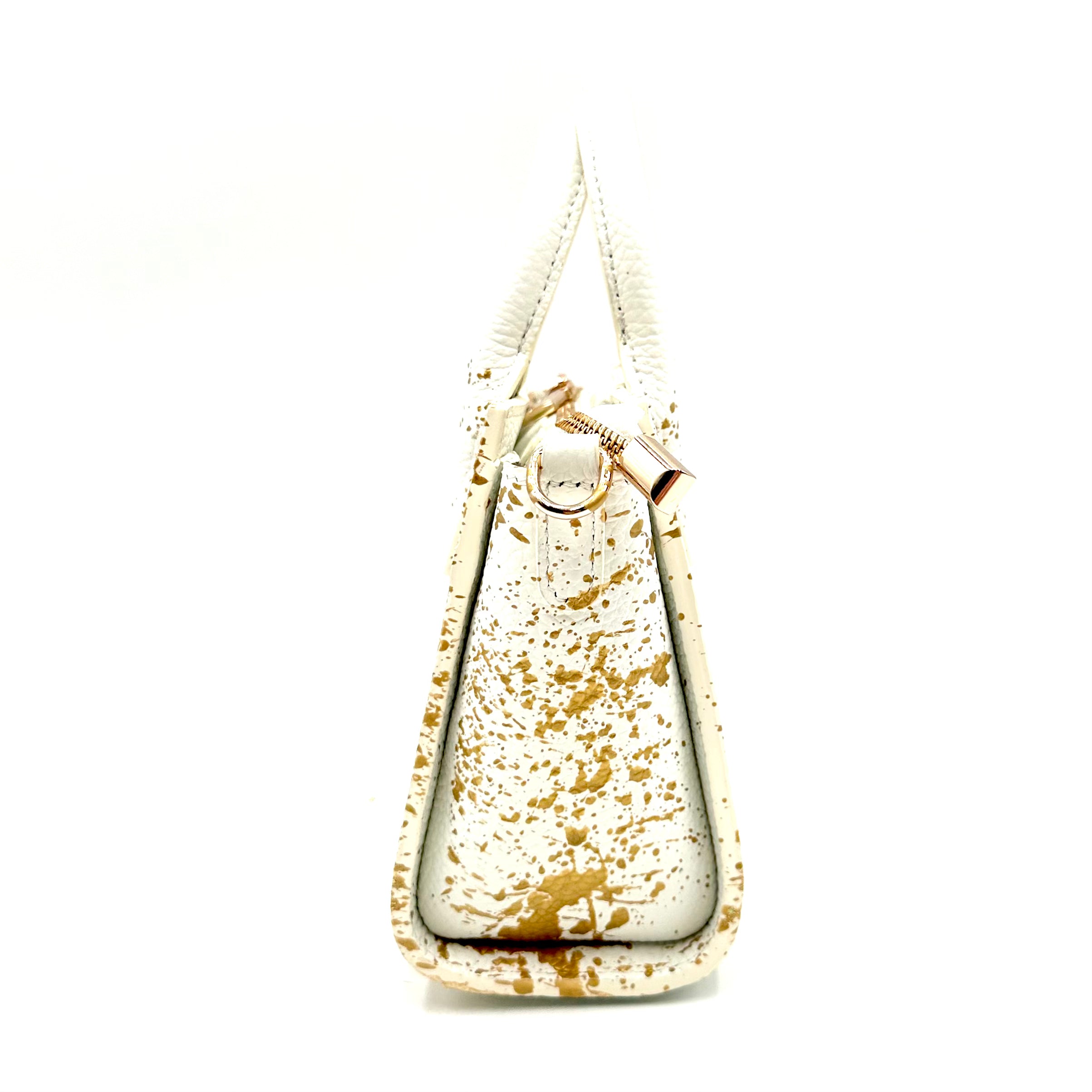 Anca Barbu Camila White Bag, Gold So Demure So Mindful