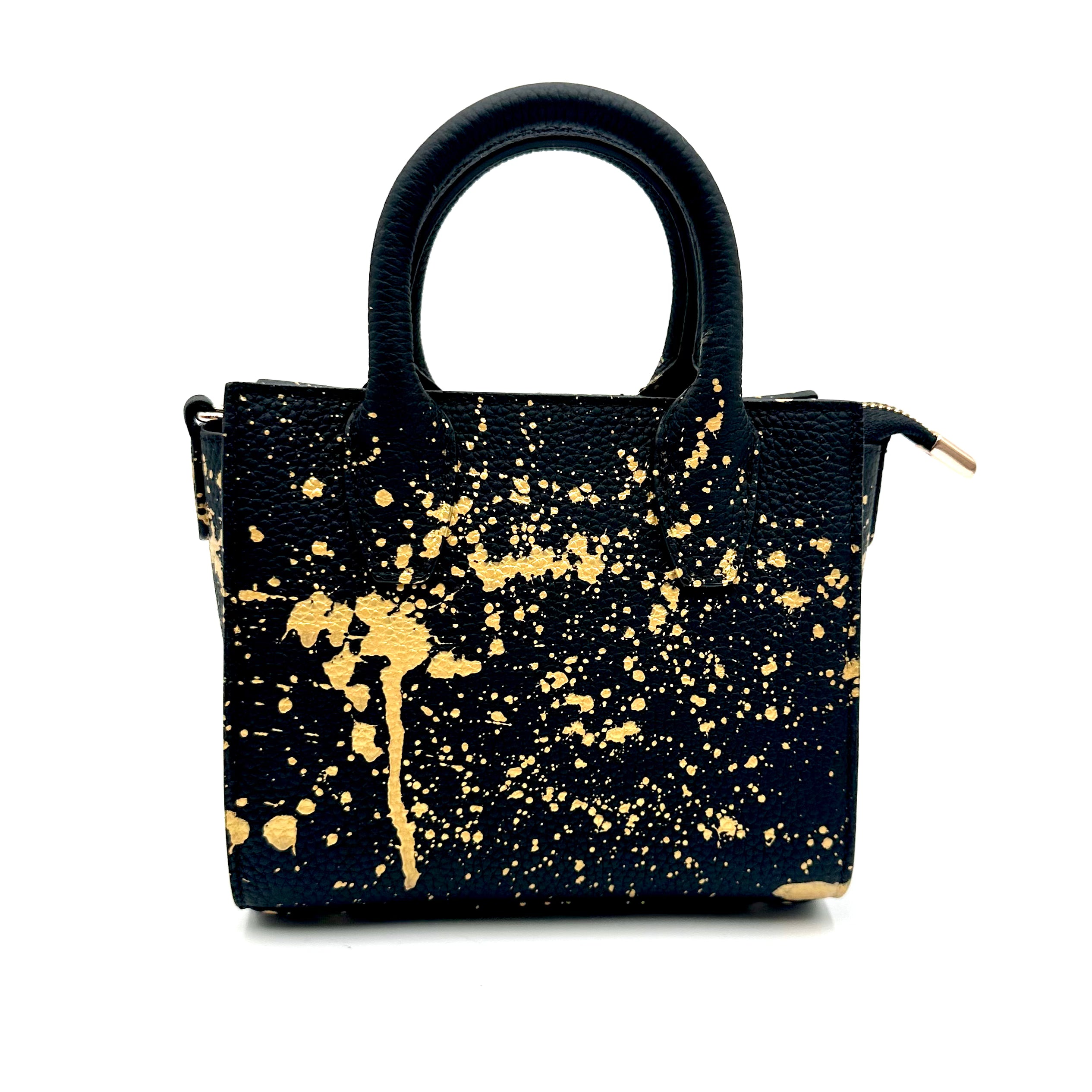 Anca Barbu Camila Black Bag, Gold Extra