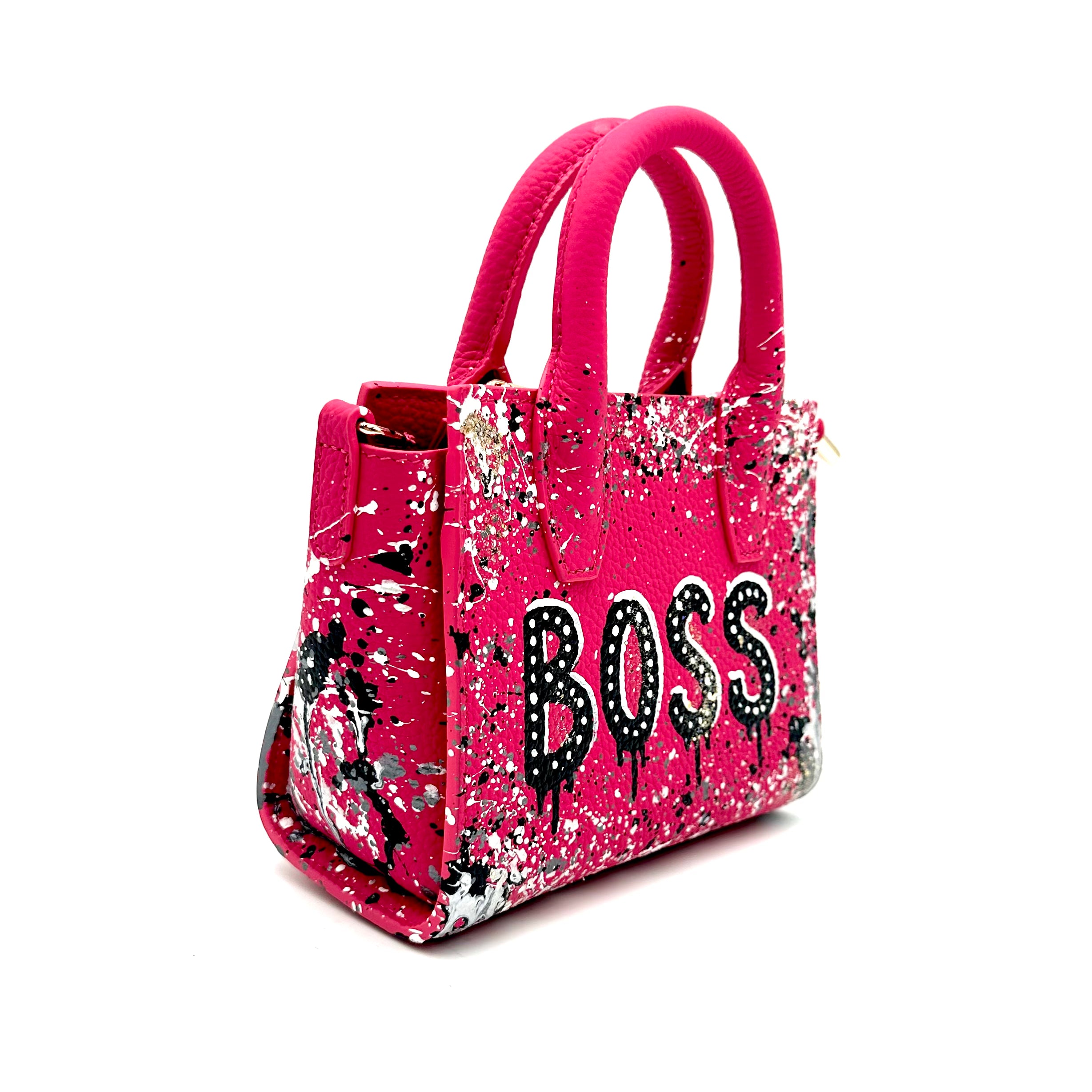 Anca Barbu Camila Pink Bag, Black Boss