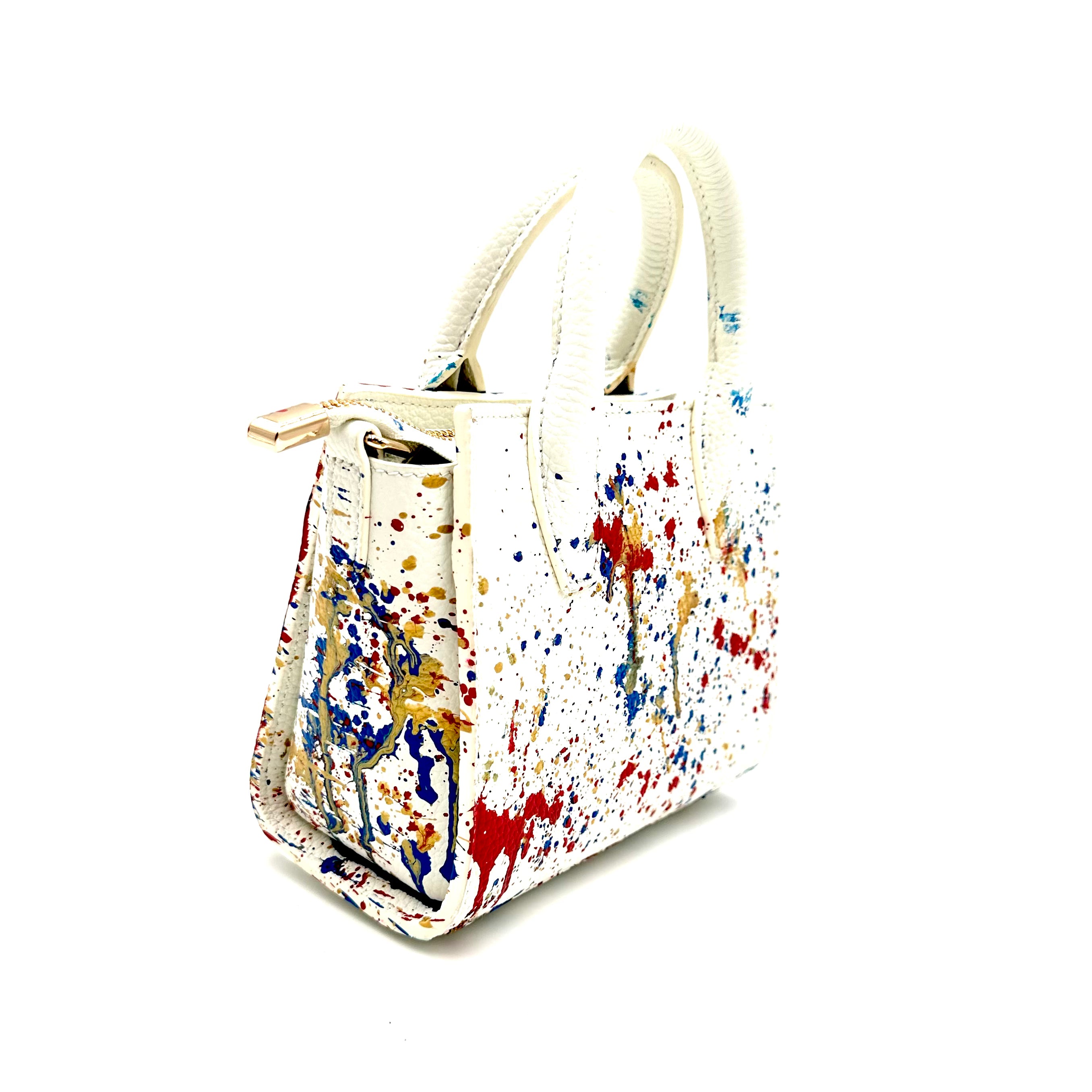 Anca Barbu Camila White Bag, American Flag