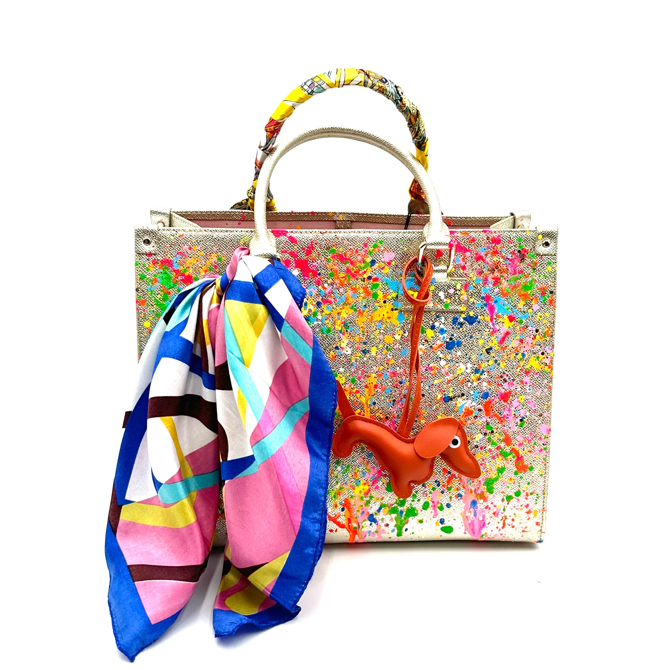 Anca Barbu Nicole Gold Bag, Bright Splashes