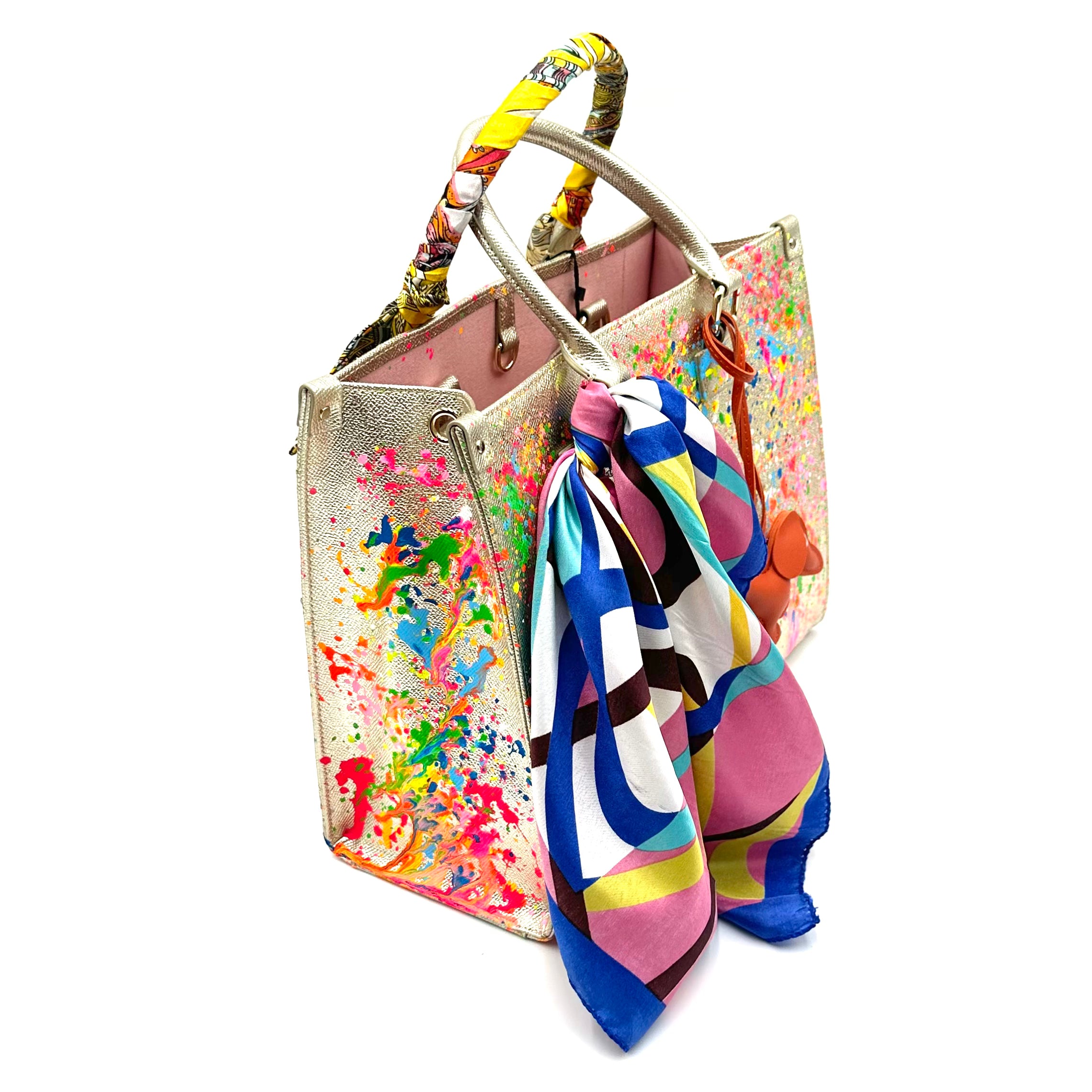 Anca Barbu Nicole Gold Bag, Bright Splashes